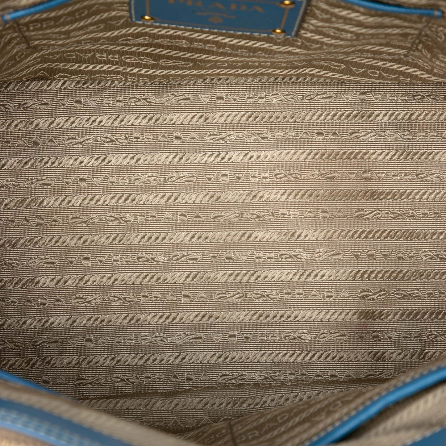 Saffiano Trimmed Canvas Canapa Logo Double Zip Satchel