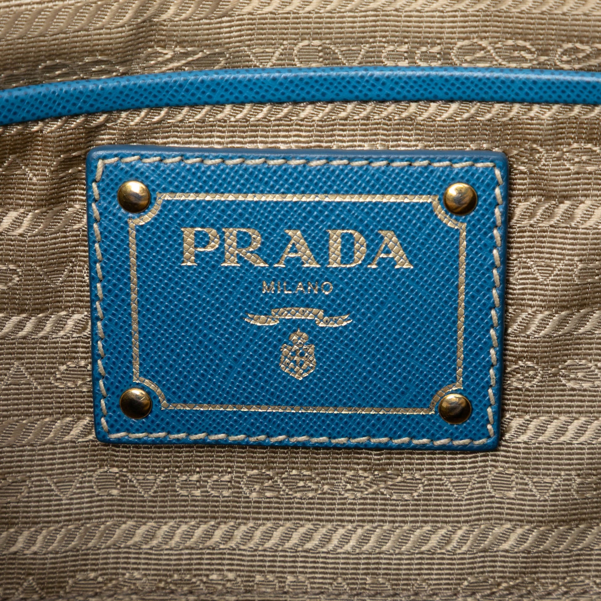 Saffiano Trimmed Canvas Canapa Logo Double Zip Satchel