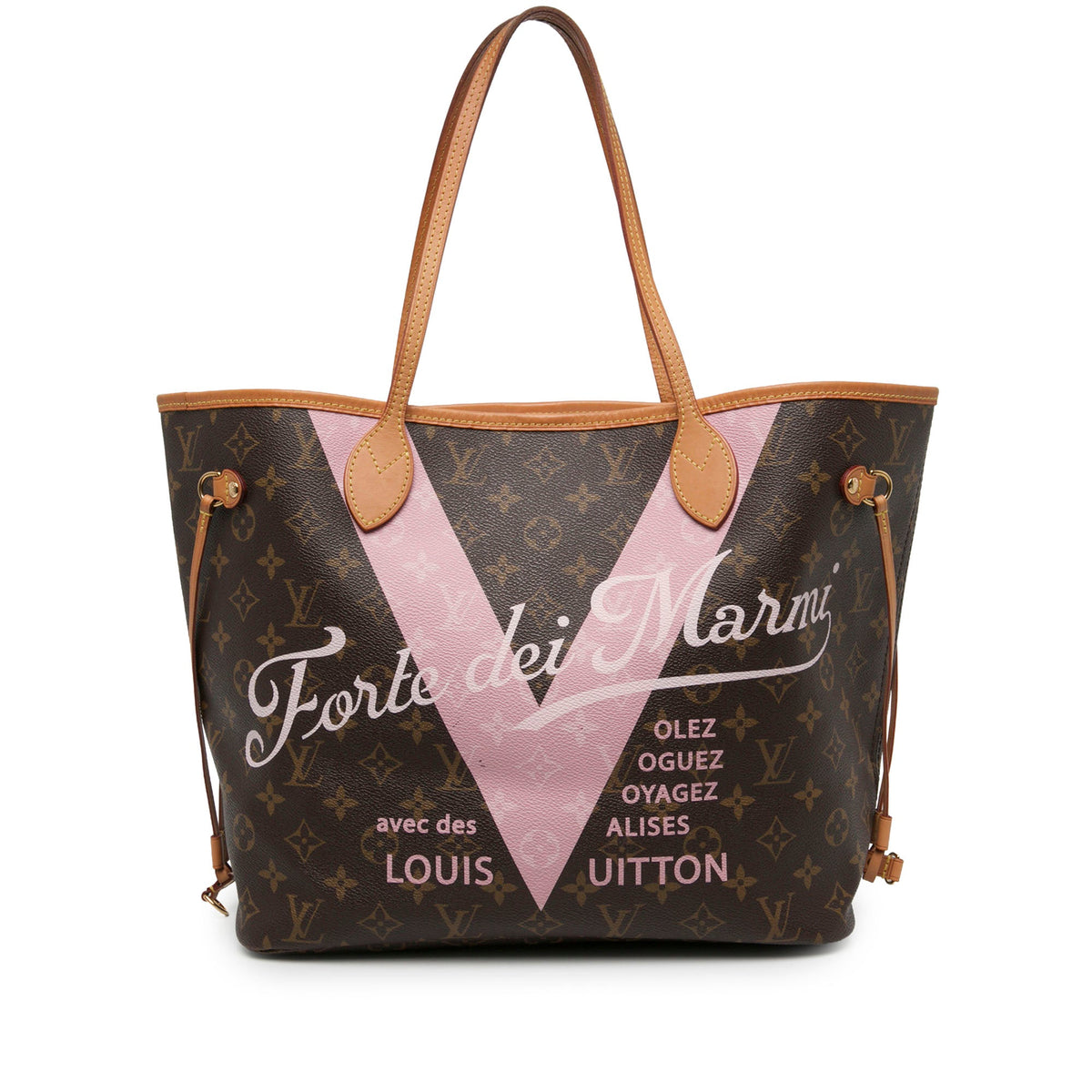 Louis Vuitton Limited Edition Monogram Forte Dei Marmi V Neverfull MM — Brown