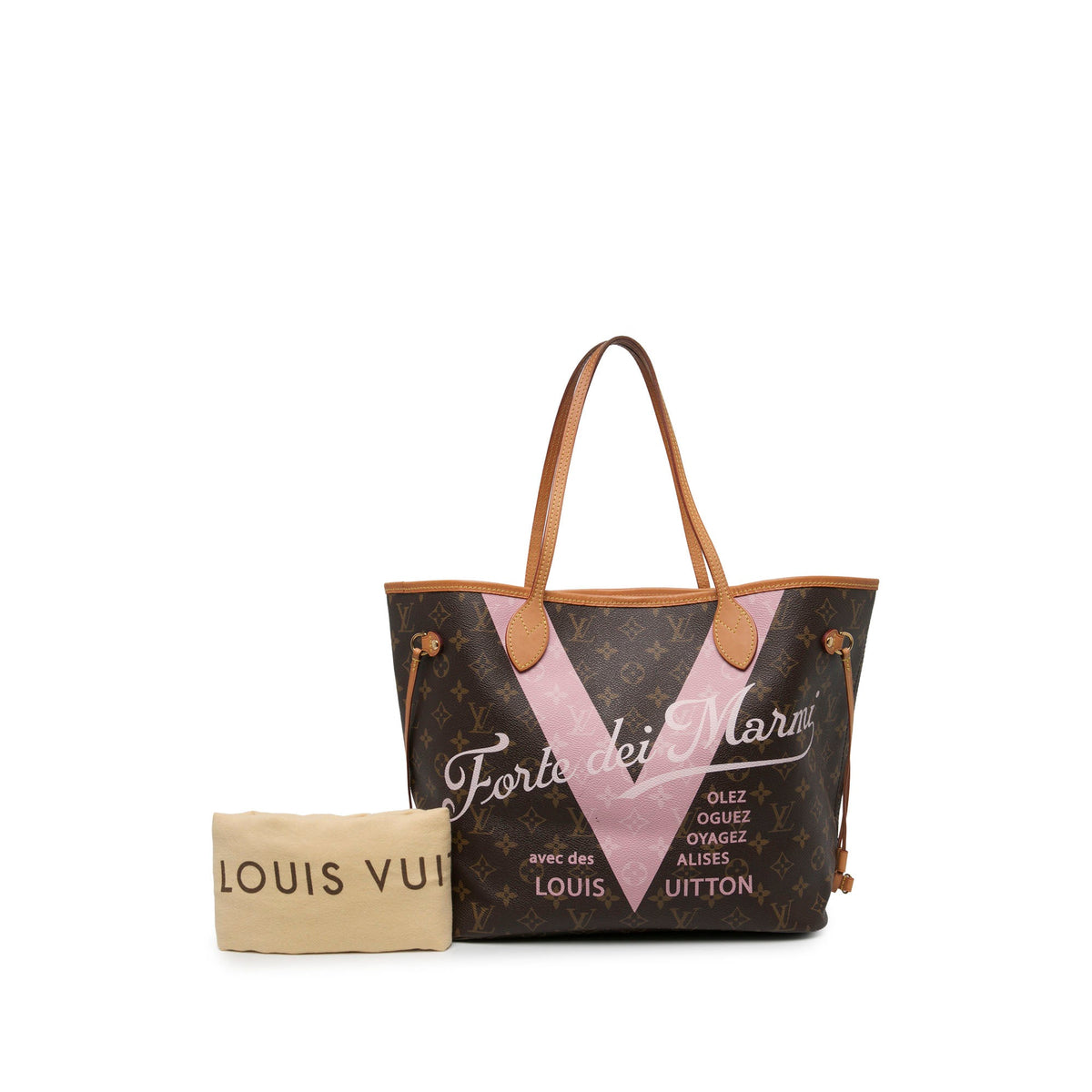 Louis Vuitton Limited Edition Monogram Forte Dei Marmi V Neverfull MM — Brown