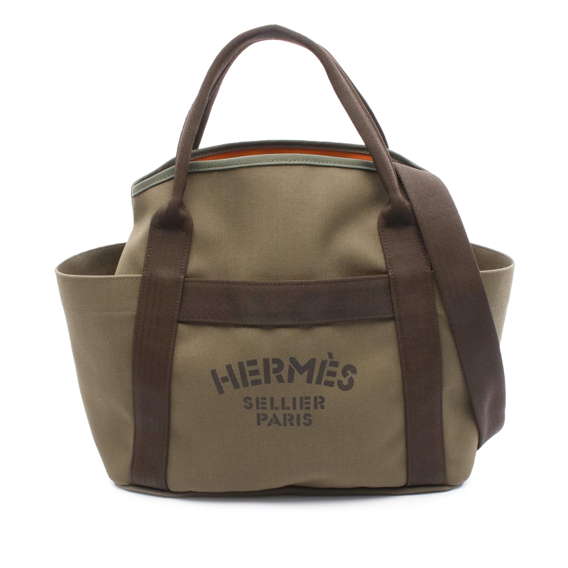 Hermès Toile Sac de Pansage Grooming Bag