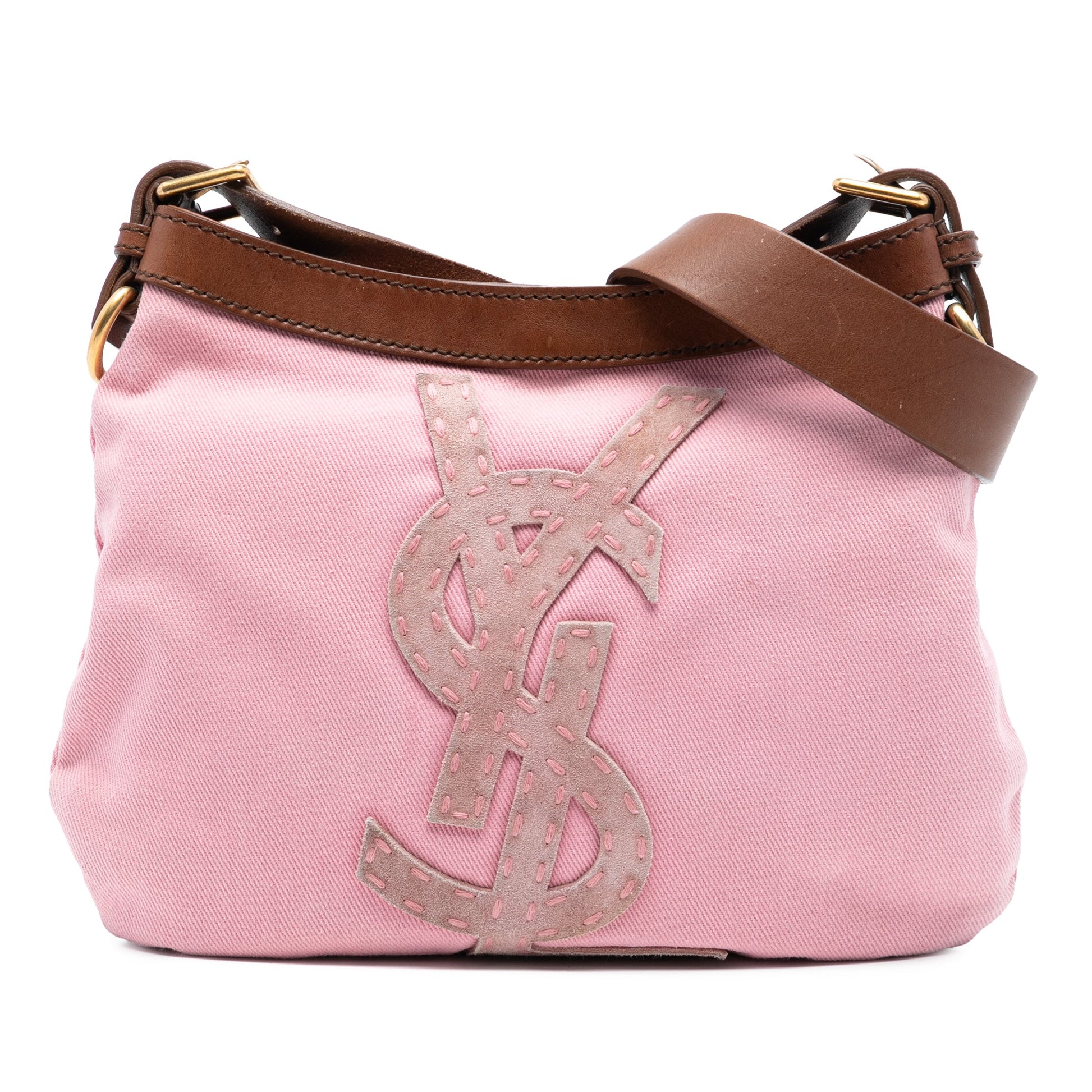 Saint Laurent Denim Monogram Crossbody