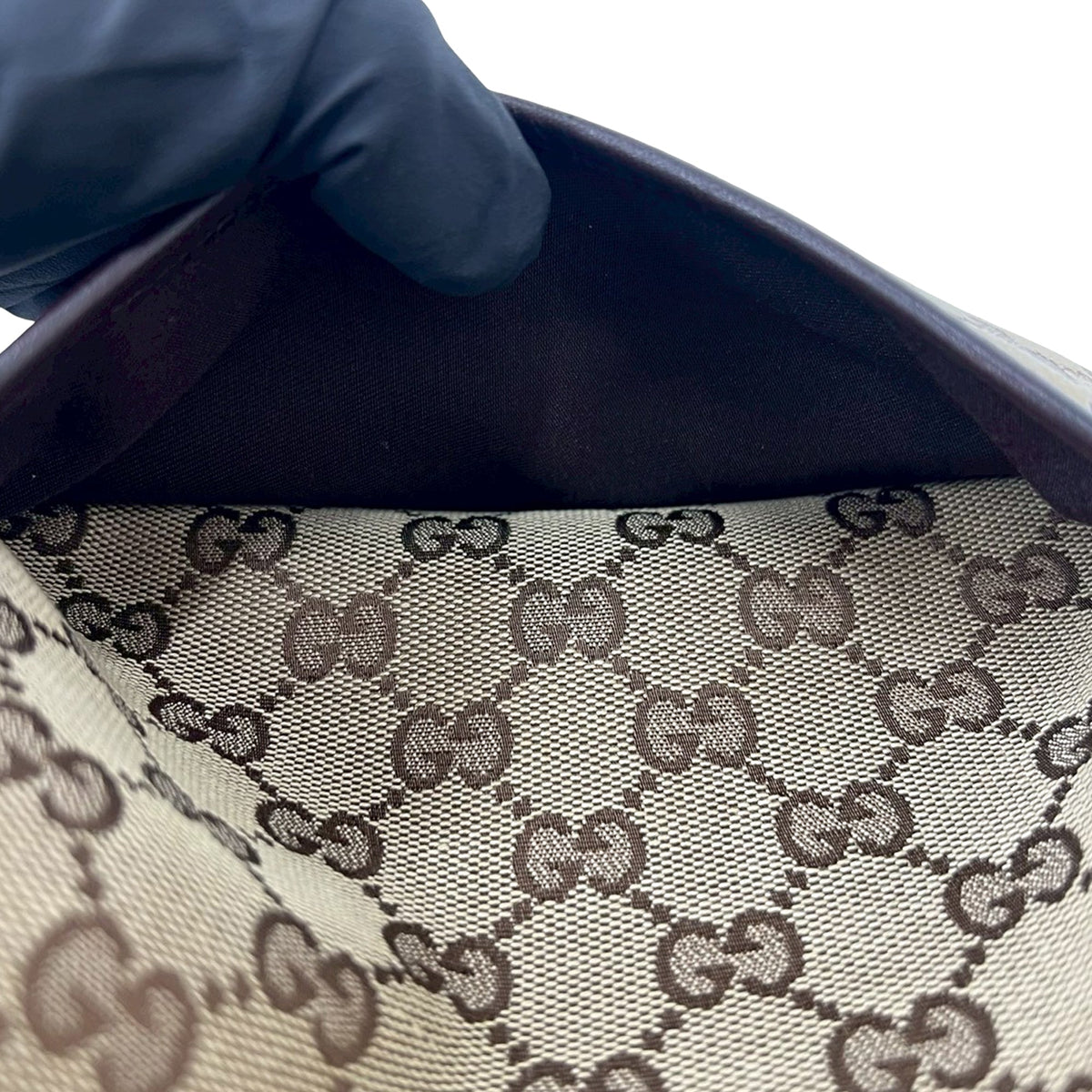 Gucci Small GG Canvas Perforated Crossbody