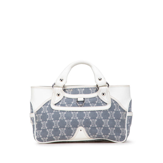 Celine Macadam Denim Boogie Handbag