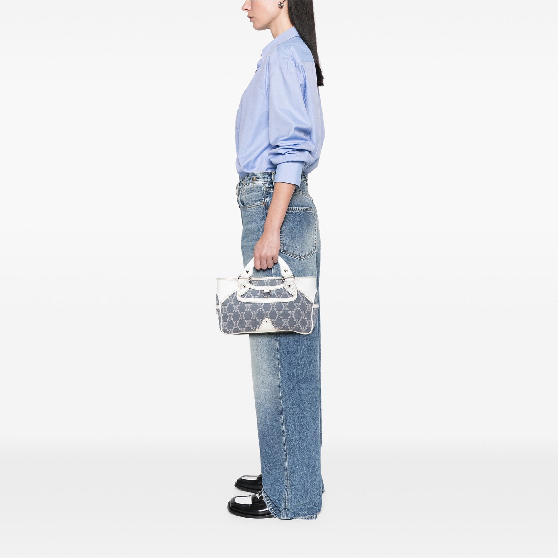 Celine Macadam Denim Boogie Handbag