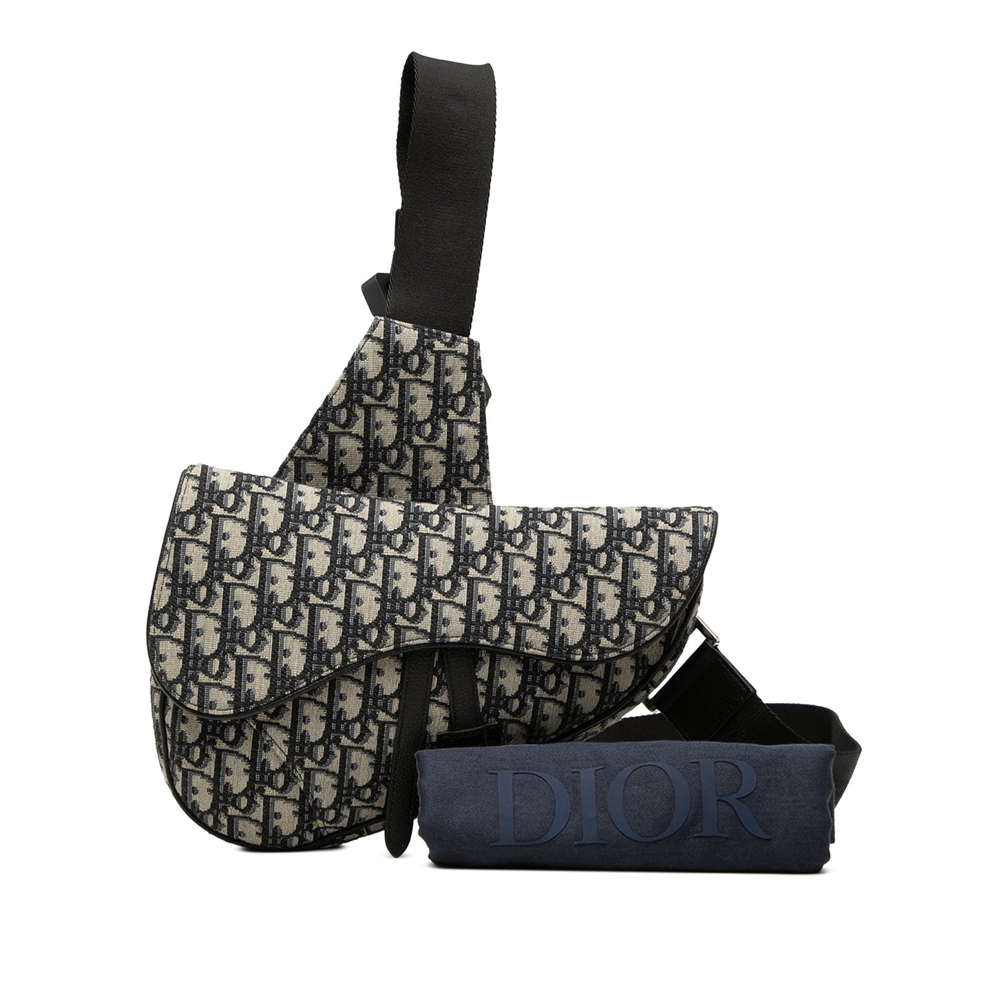 Dior Oblique Canvas Saddle Crossbody