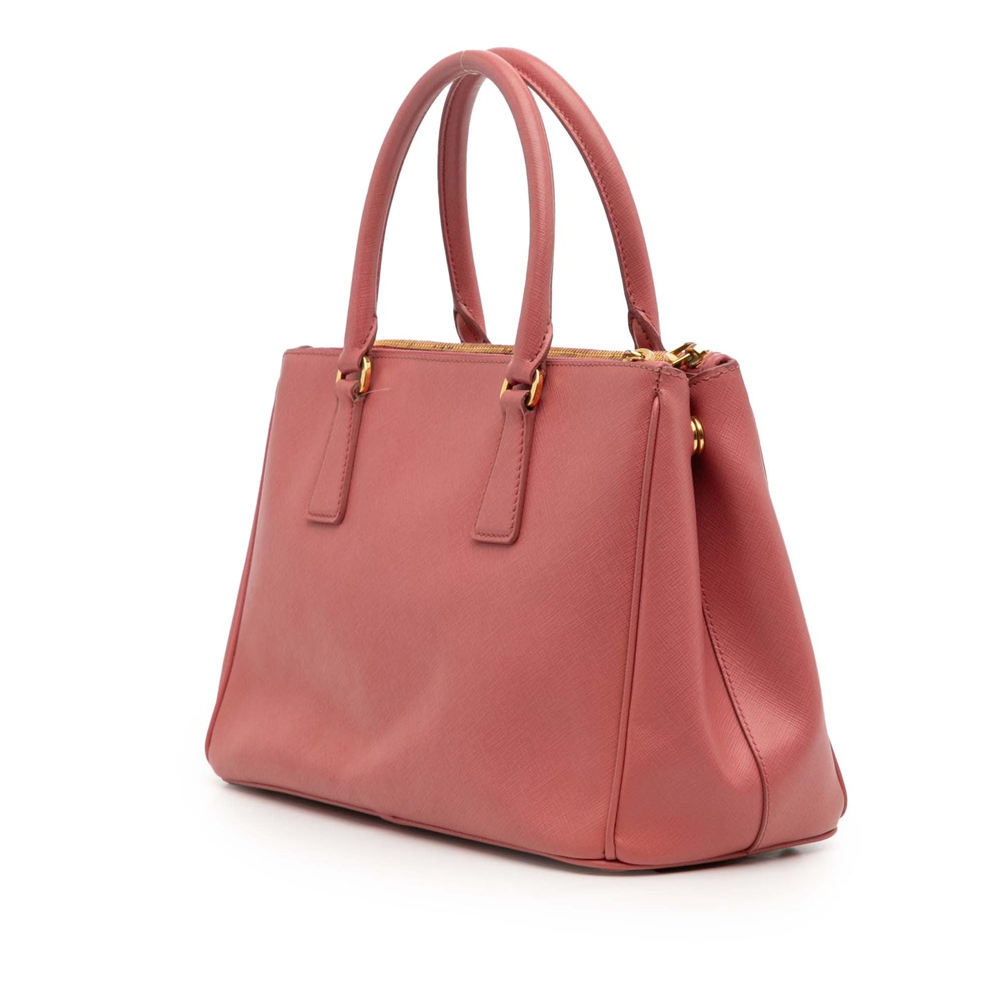 Prada Small Saffiano Lux Galleria Double Zip Satchel