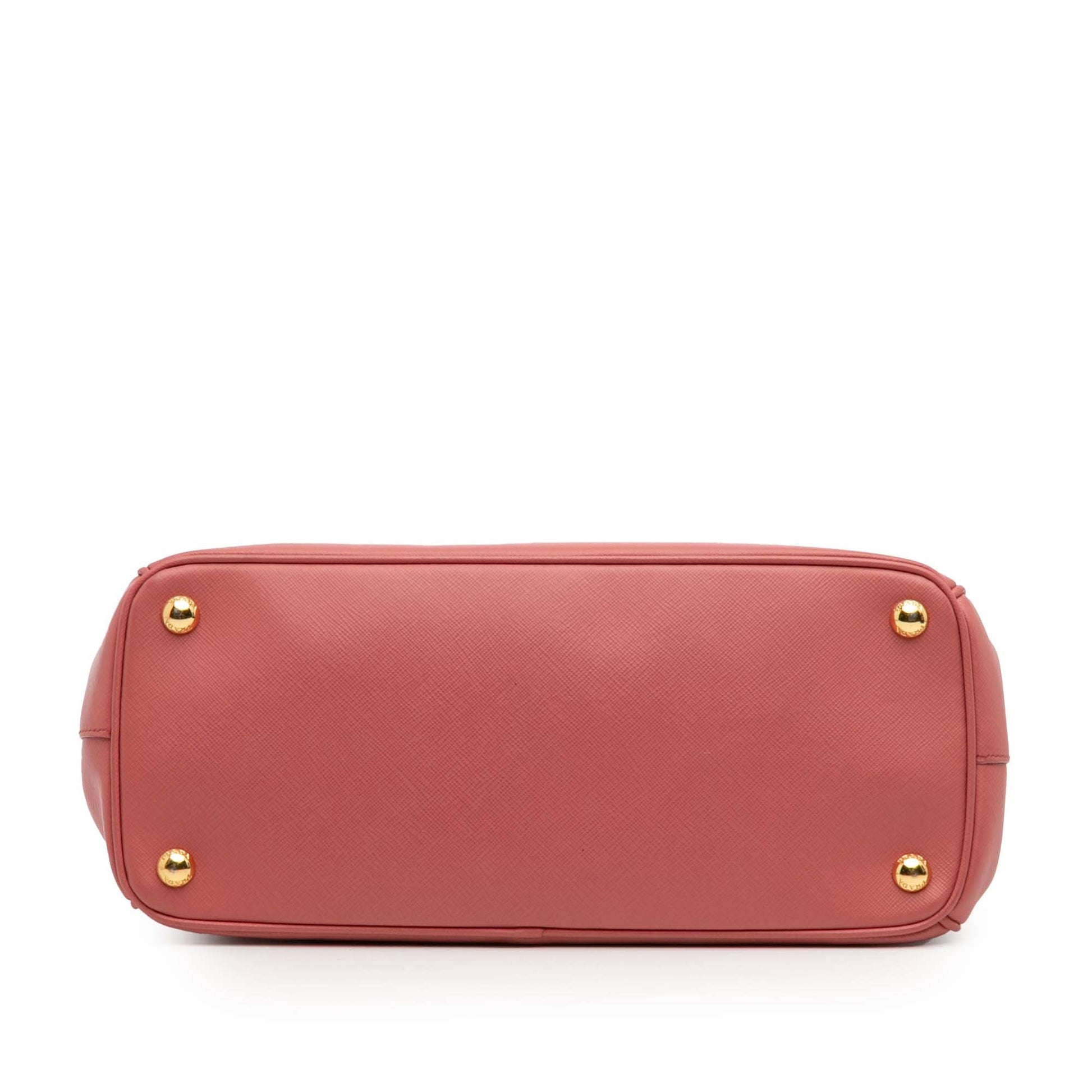 Prada Small Saffiano Lux Galleria Double Zip Satchel