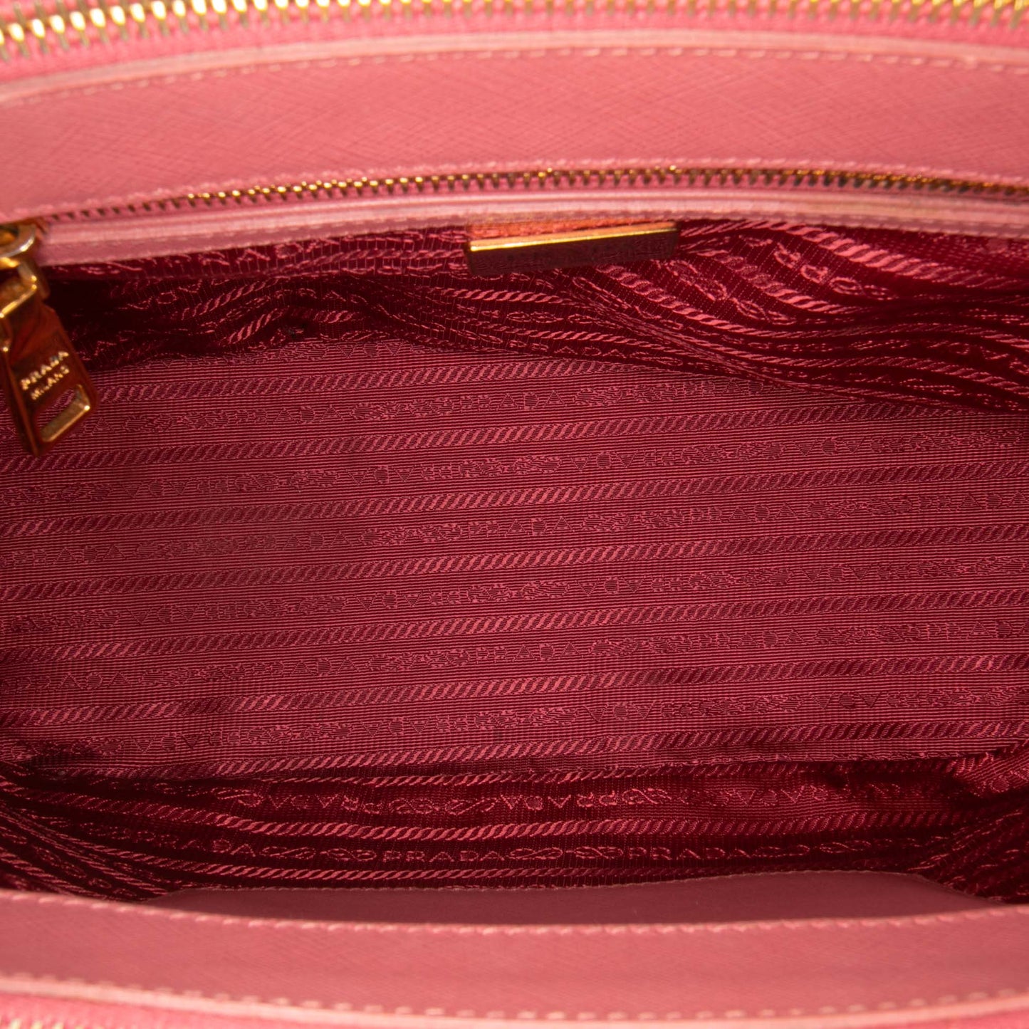 Prada Small Saffiano Lux Galleria Double Zip Satchel