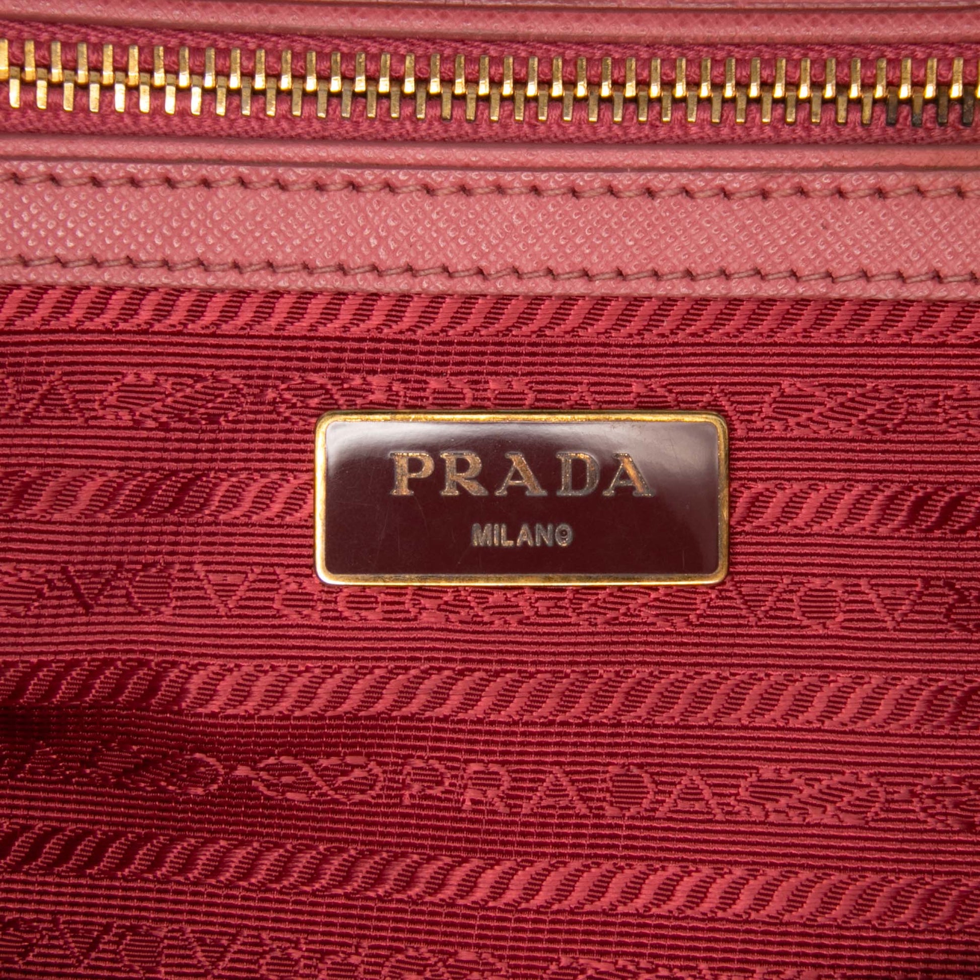 Prada Small Saffiano Lux Galleria Double Zip Satchel