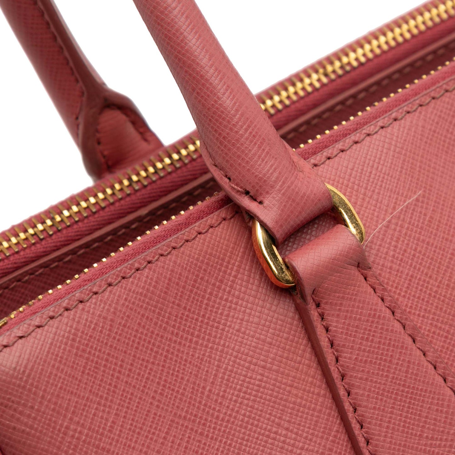 Prada Small Saffiano Lux Galleria Double Zip Satchel