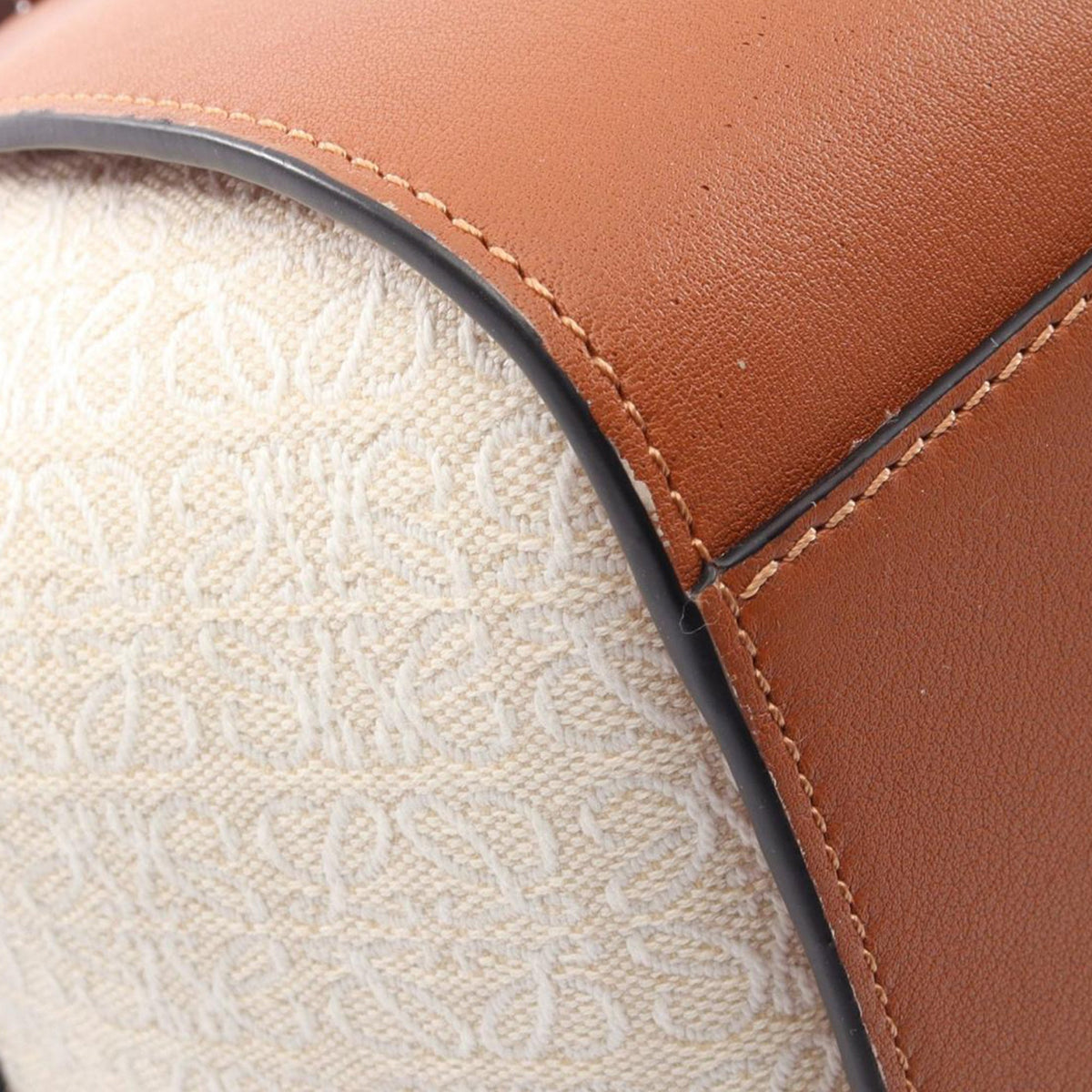 LOEWE Mini Leather and Canvas Hammock Bag
