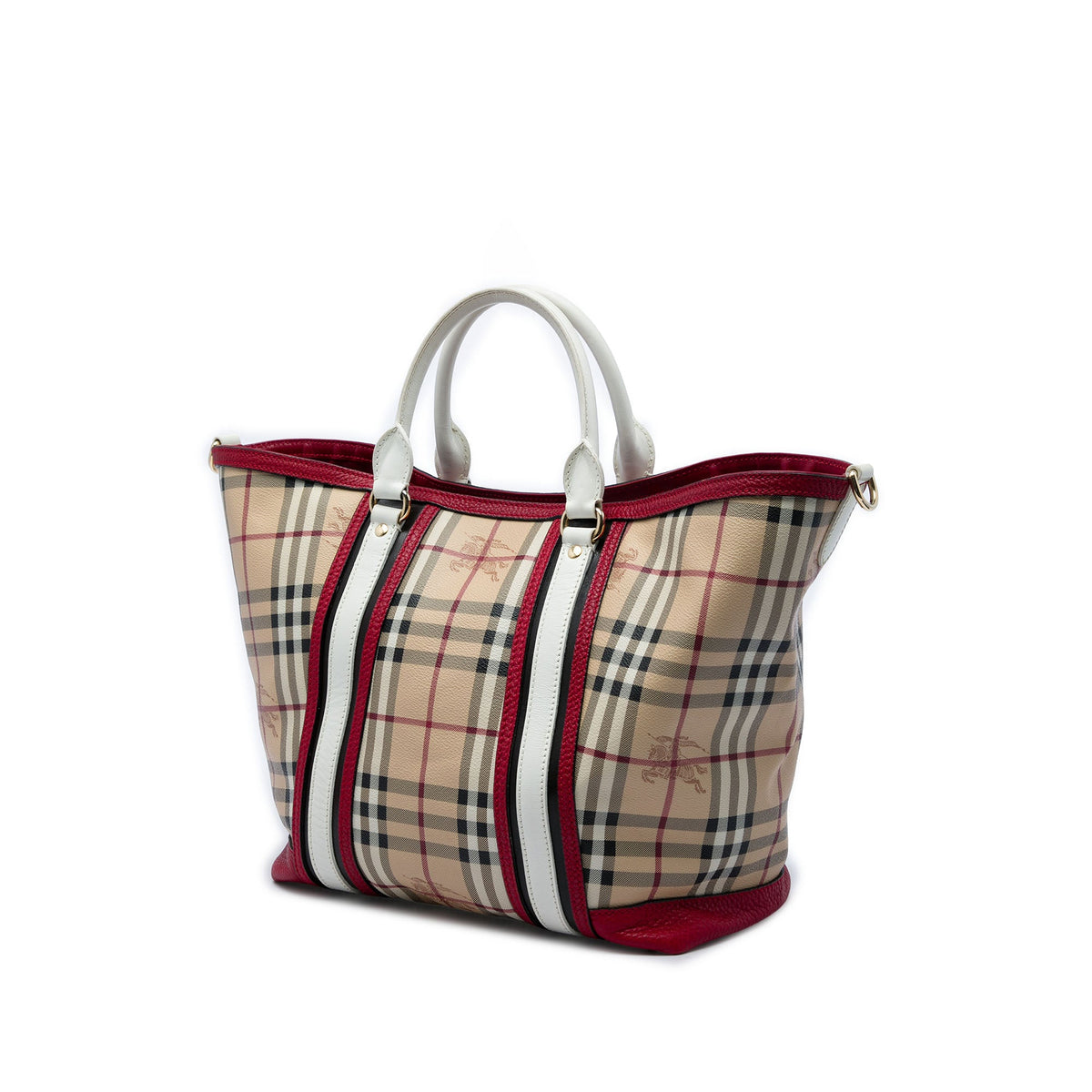 Burberry Medium Haymarket Check Coated Canvas Jameson Tote