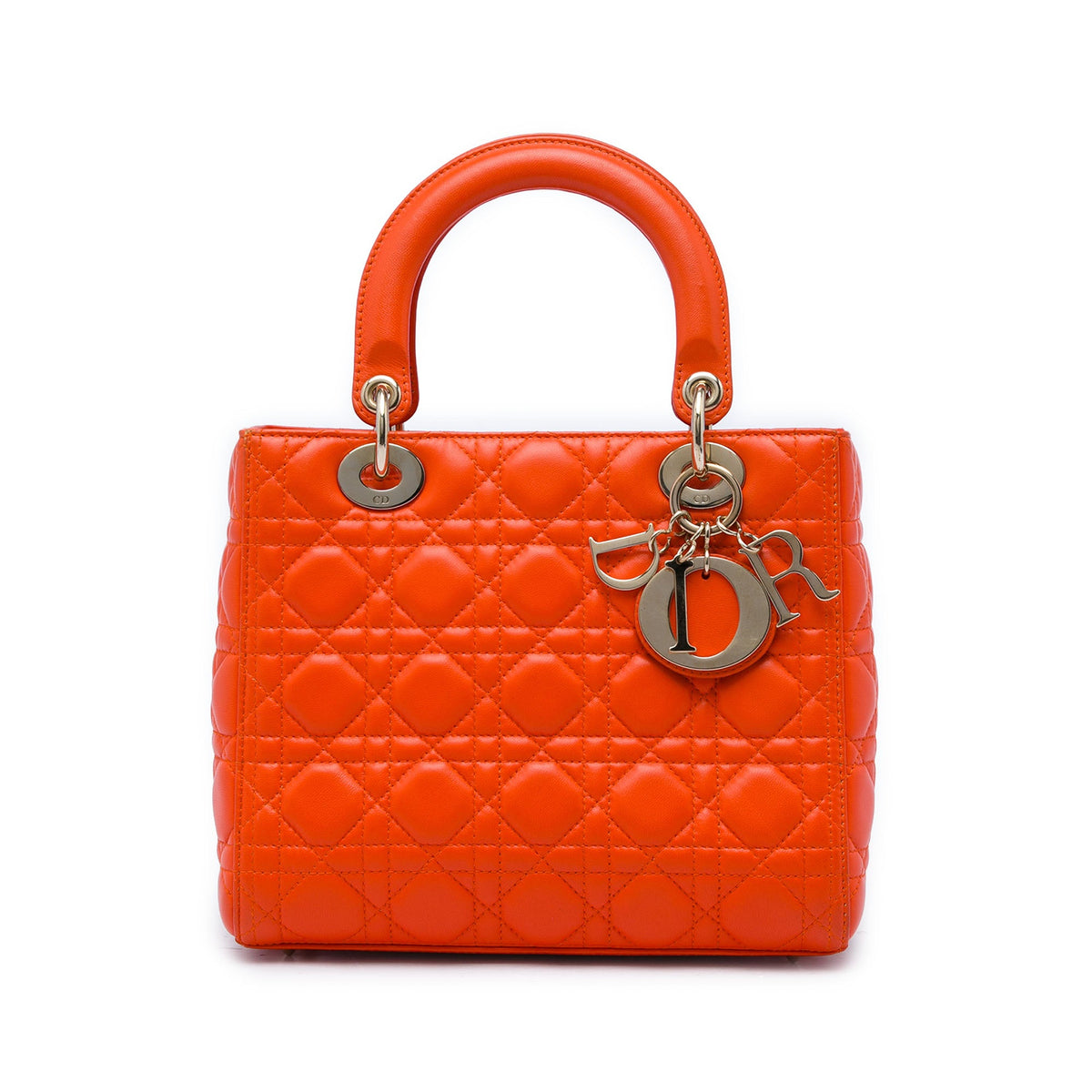 Dior Medium Lambskin Cannage Lady Dior