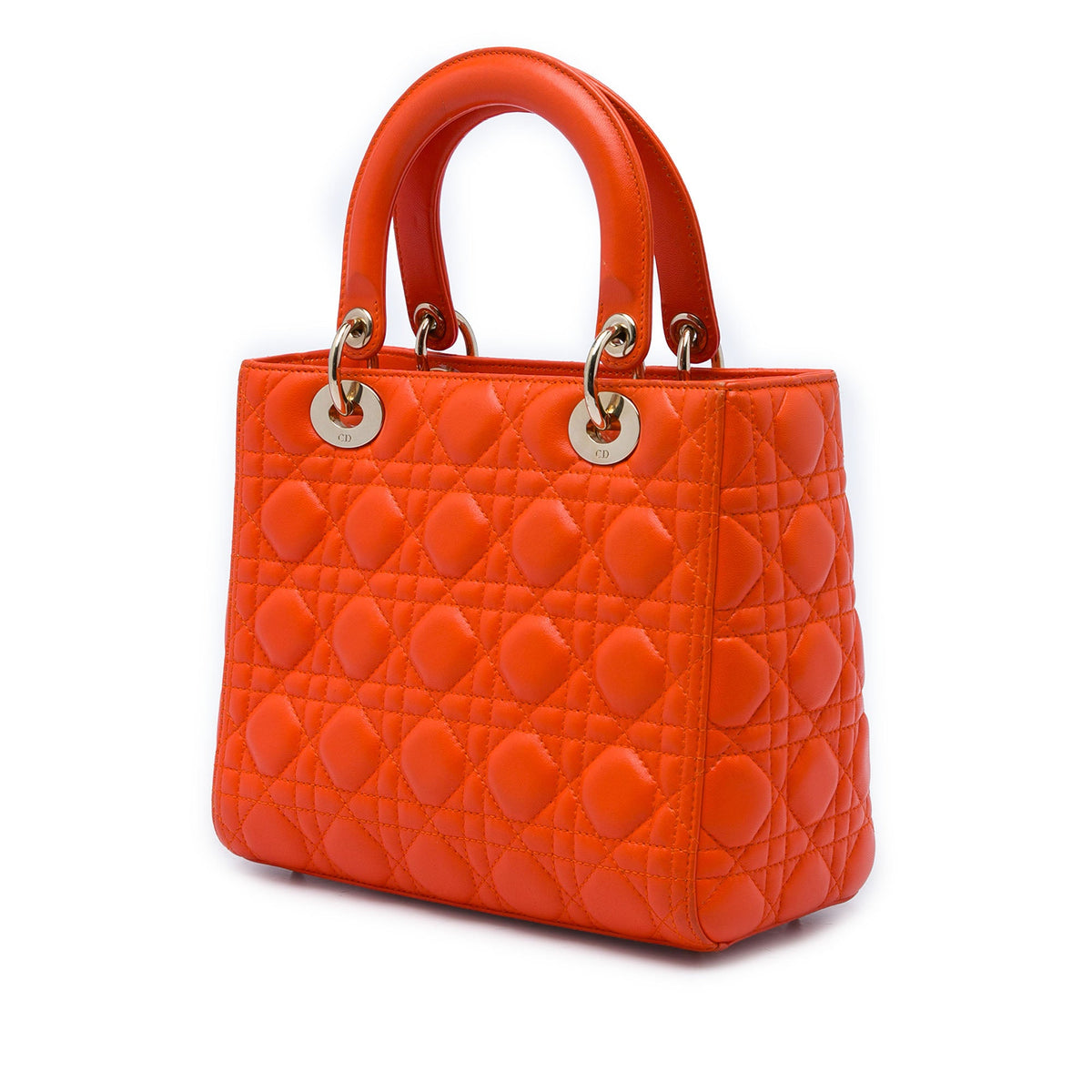 Dior Medium Lambskin Cannage Lady Dior