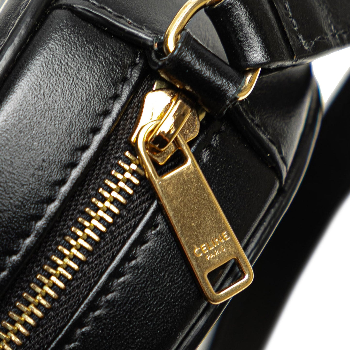 Celine Small Calfskin Cuir Triomphe Oval Crossbody