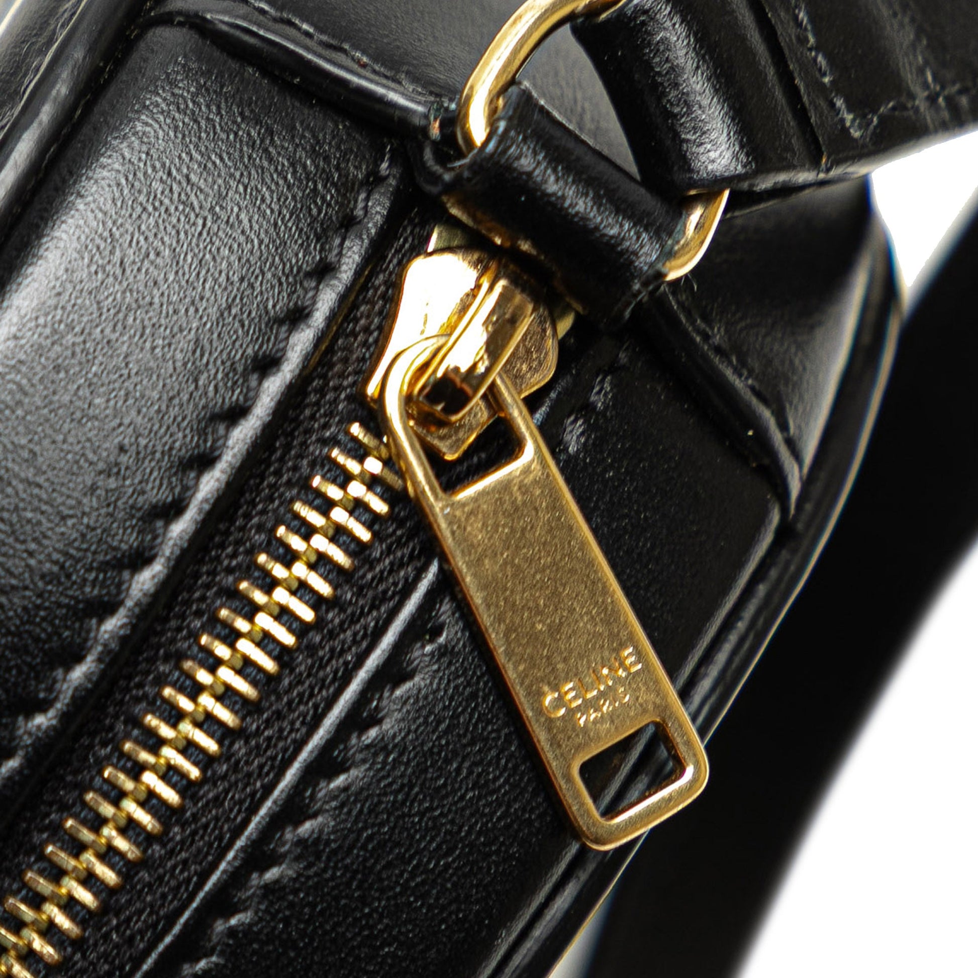 Celine Small Calfskin Cuir Triomphe Oval Crossbody