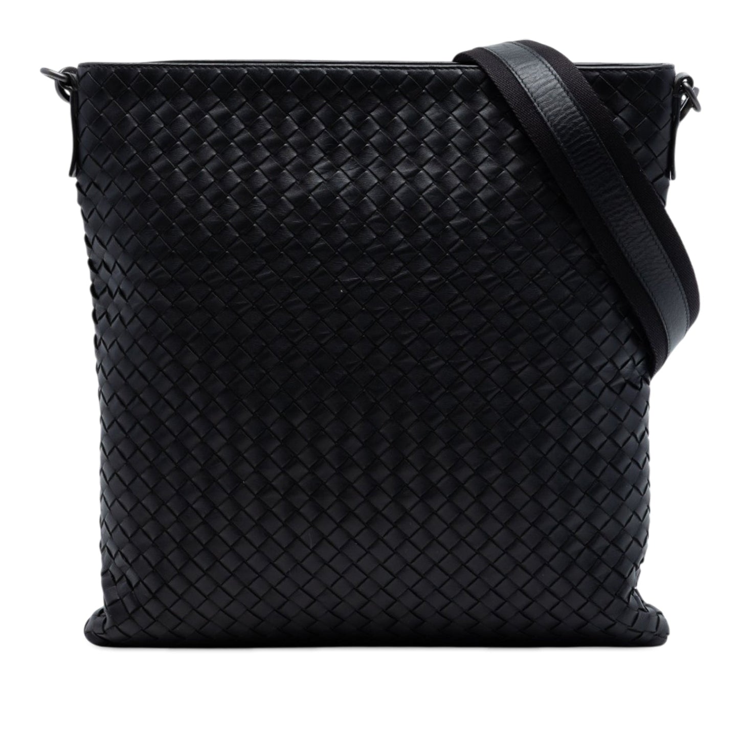 Bottega Veneta Intrecciato Nappa Flat Messenger Bag
