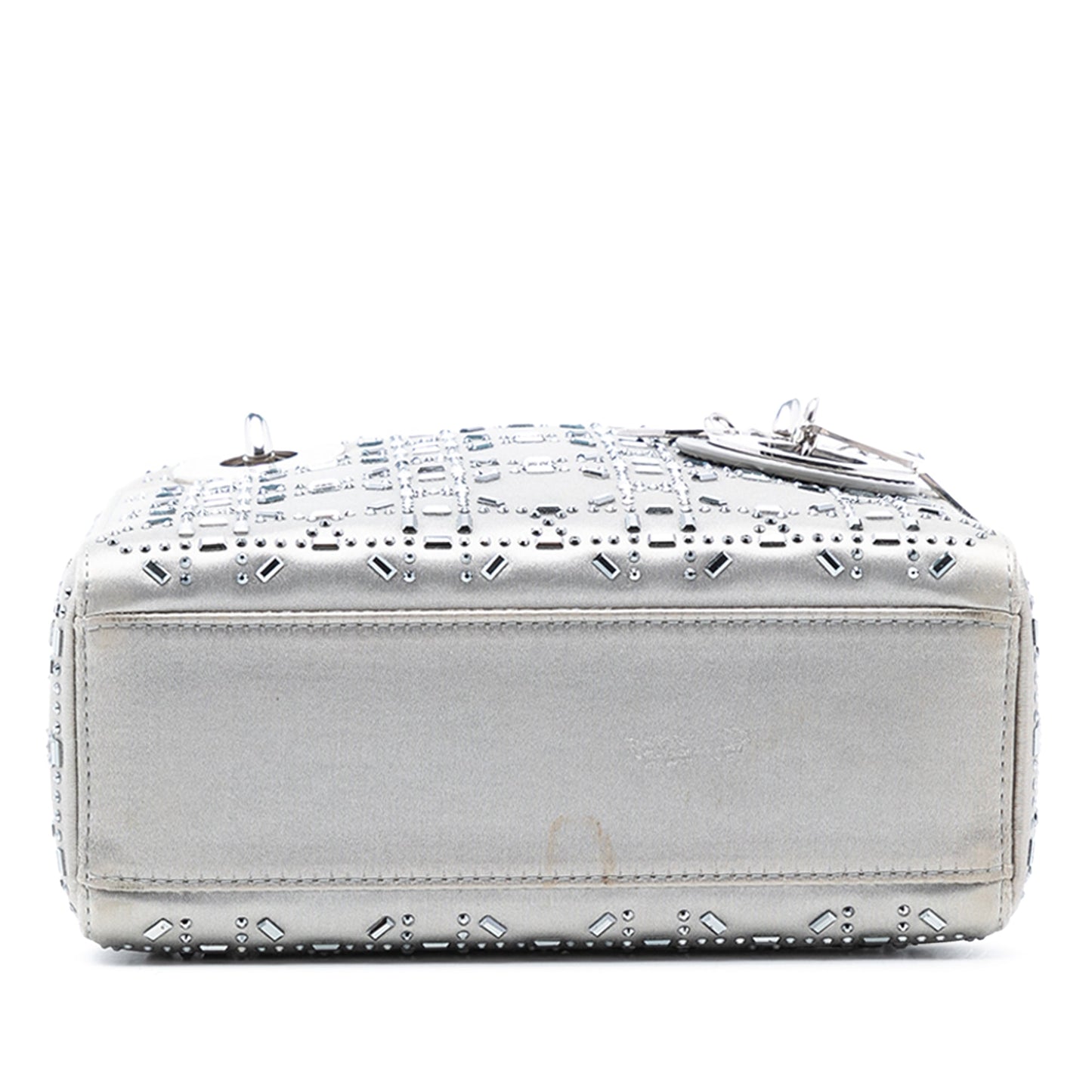 Dior Mini Satin Cannage Strass Crystal Embellished Lady Dior