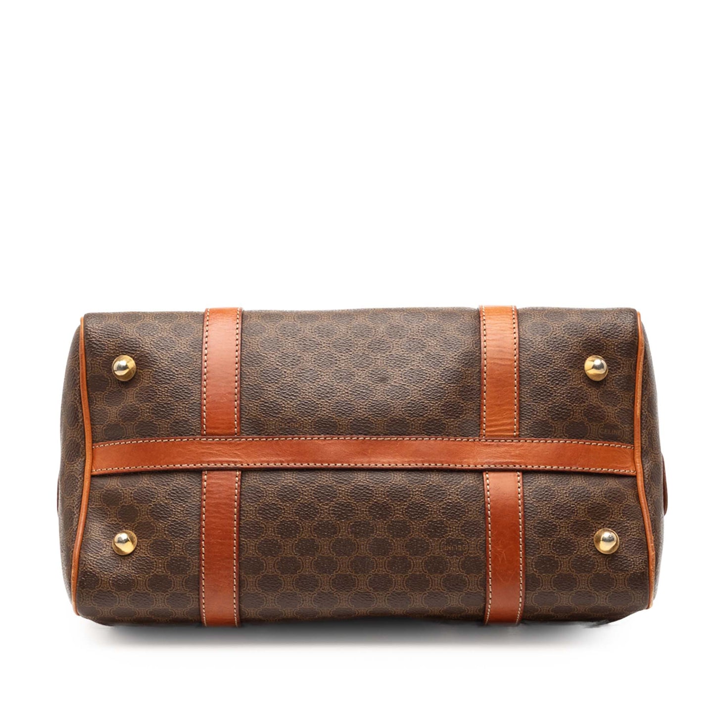 Celine Macadam Coated Canvas Boston Bag