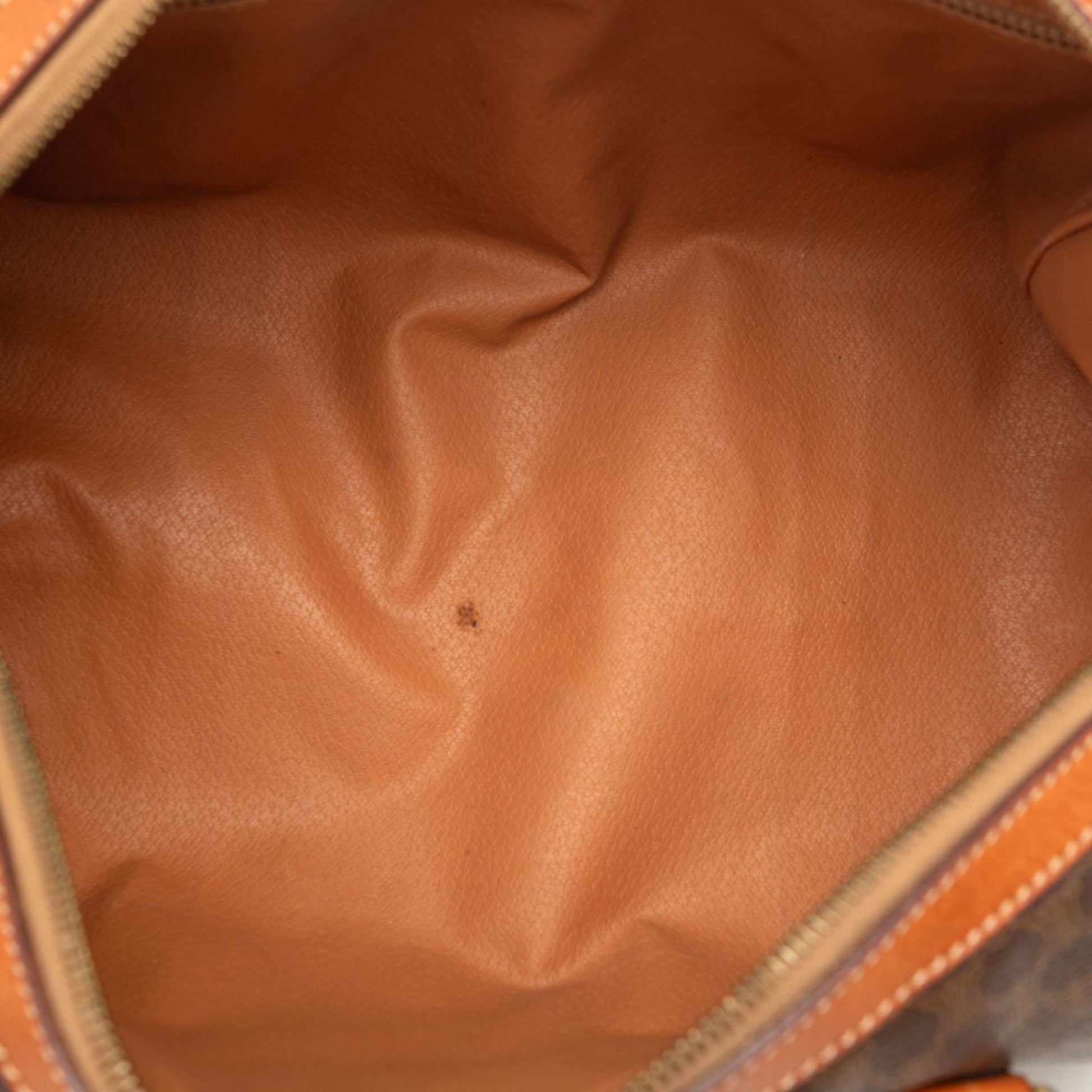 Celine Macadam Coated Canvas Boston Bag