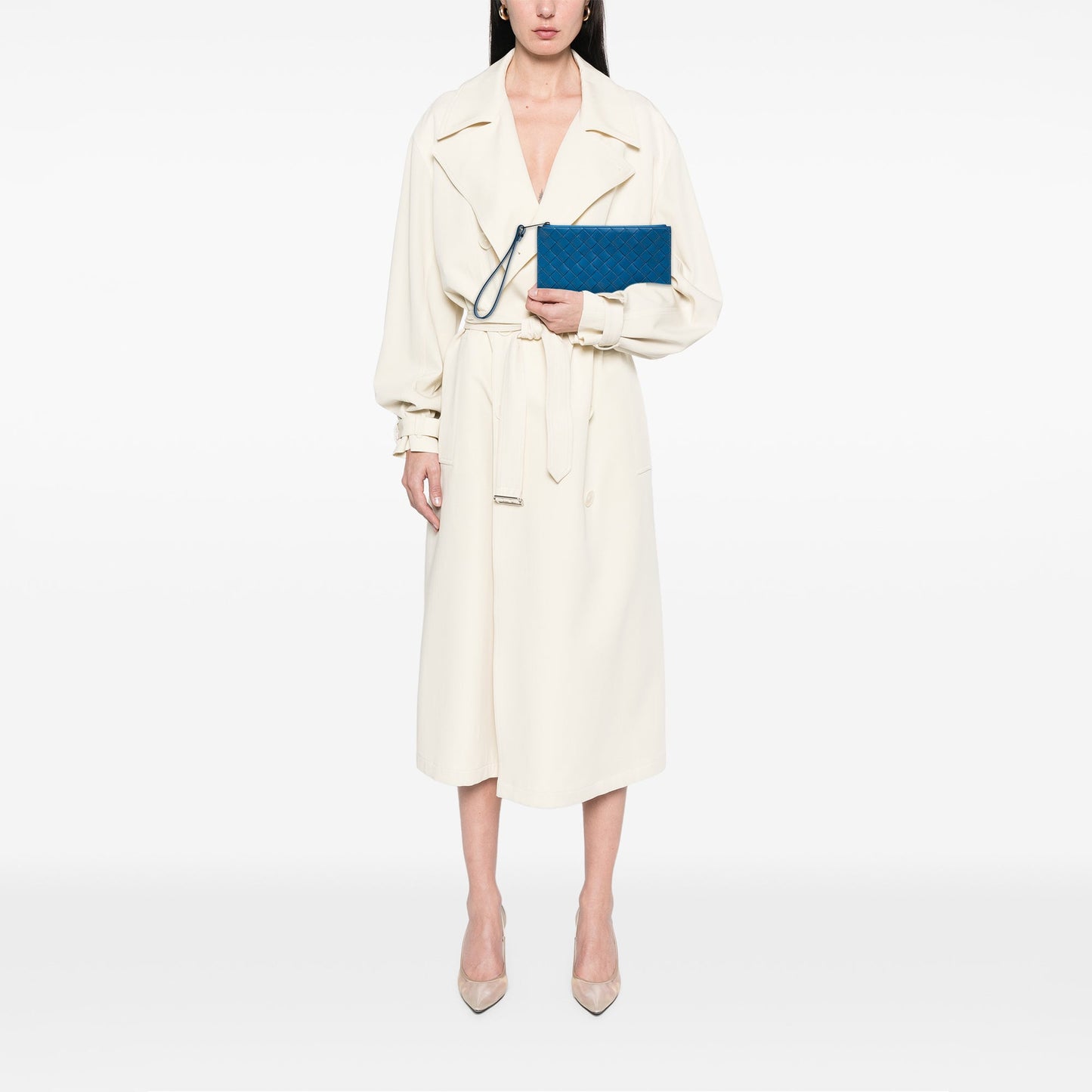 Bottega Veneta Nappa Intrecciato Flat Wristlet Pouch