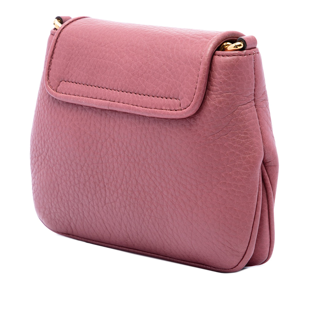 Gucci Small Calfskin 1973 Chain Crossbody — Pink