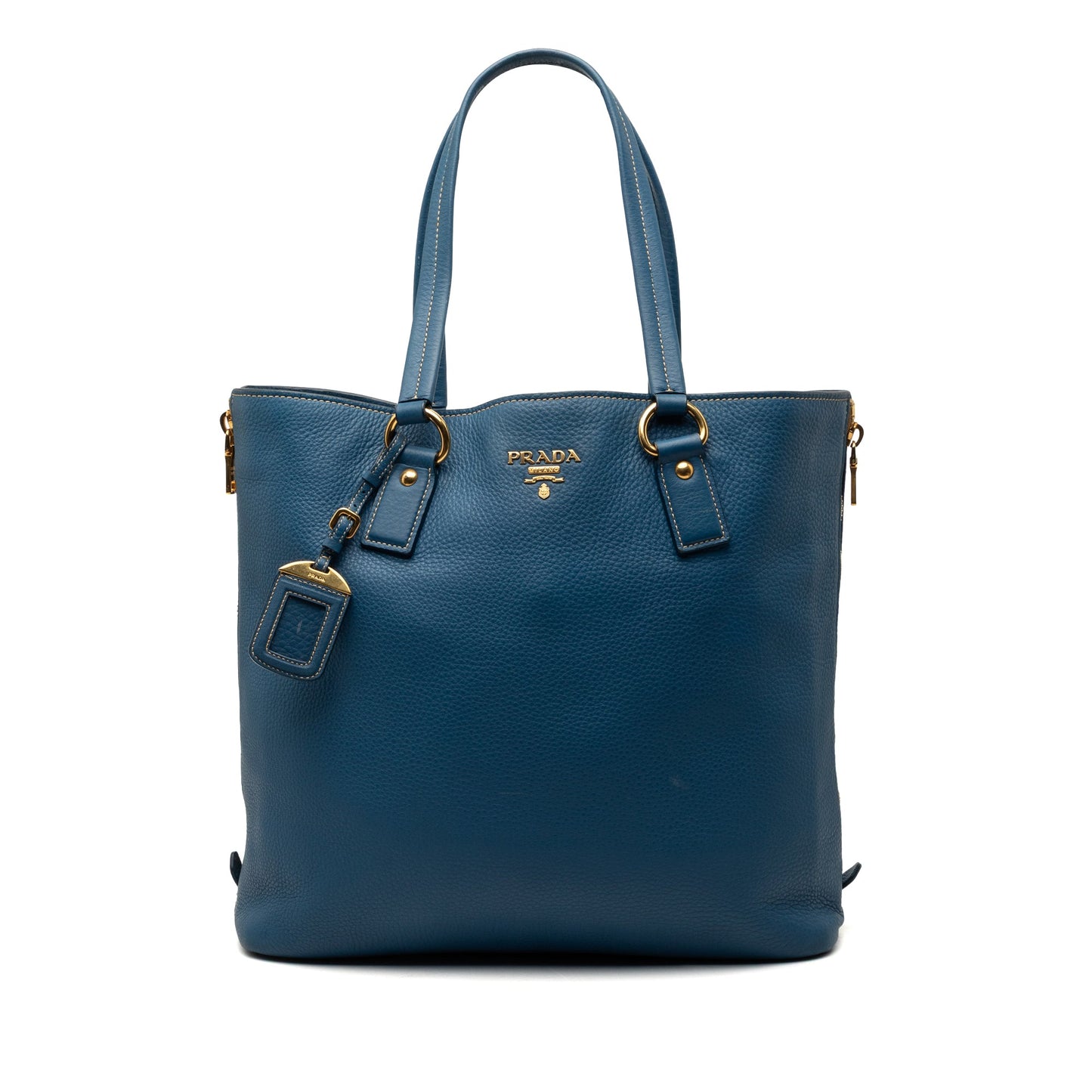 Vitello Daino Side Zip Shopper Tote