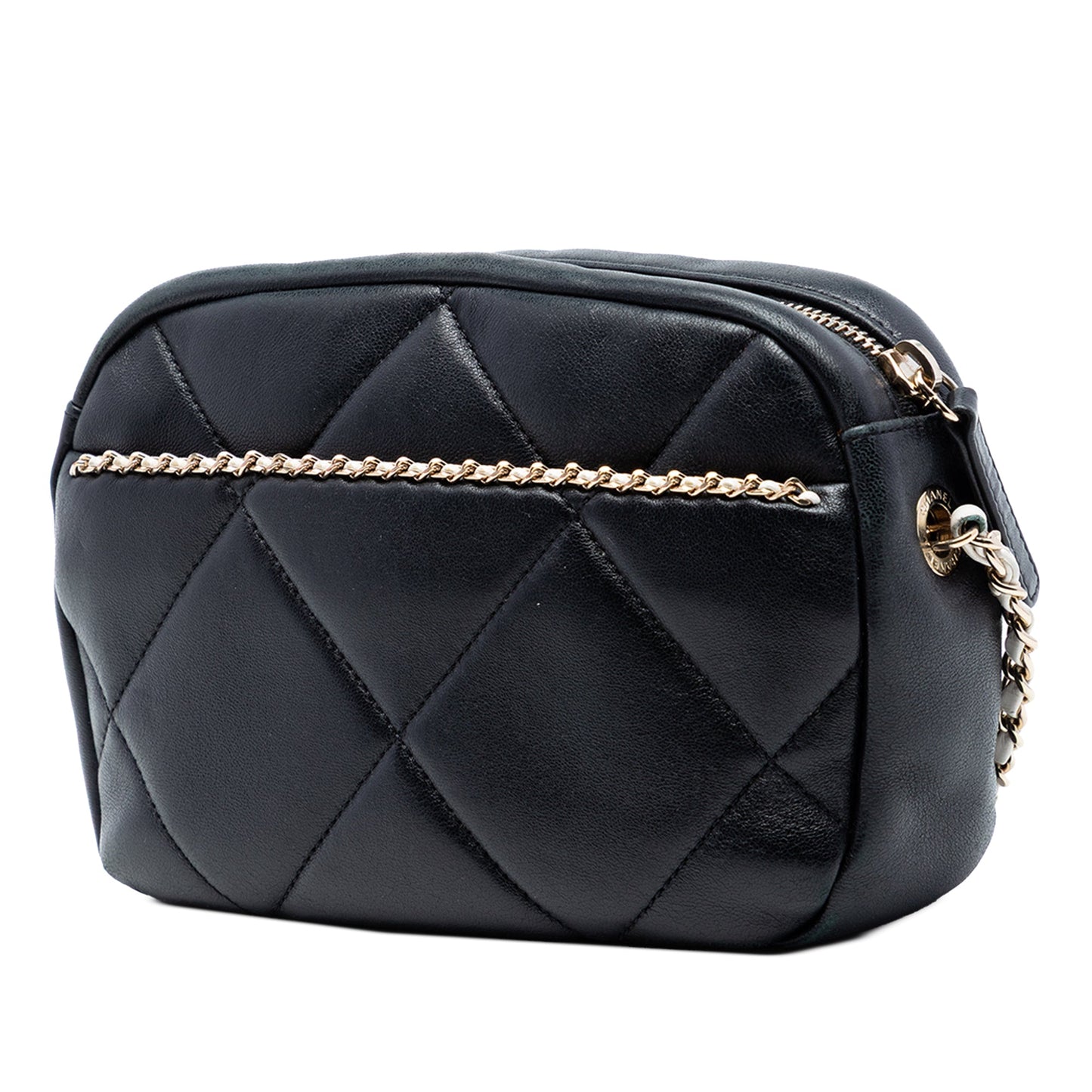 CC Lambskin Chain Embellished Camera Bag