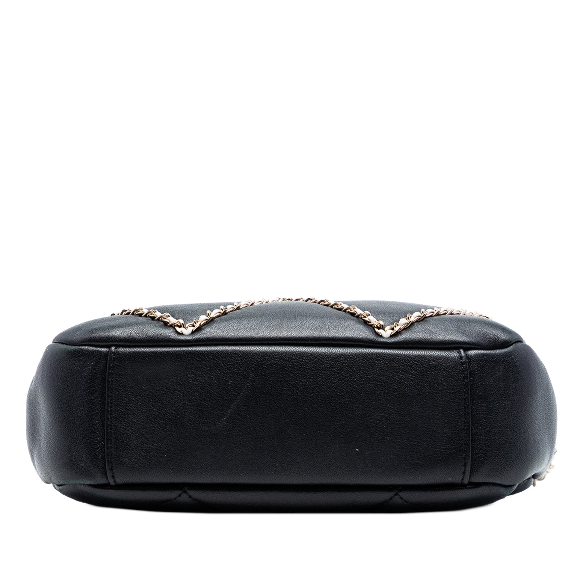 CC Lambskin Chain Embellished Camera Bag
