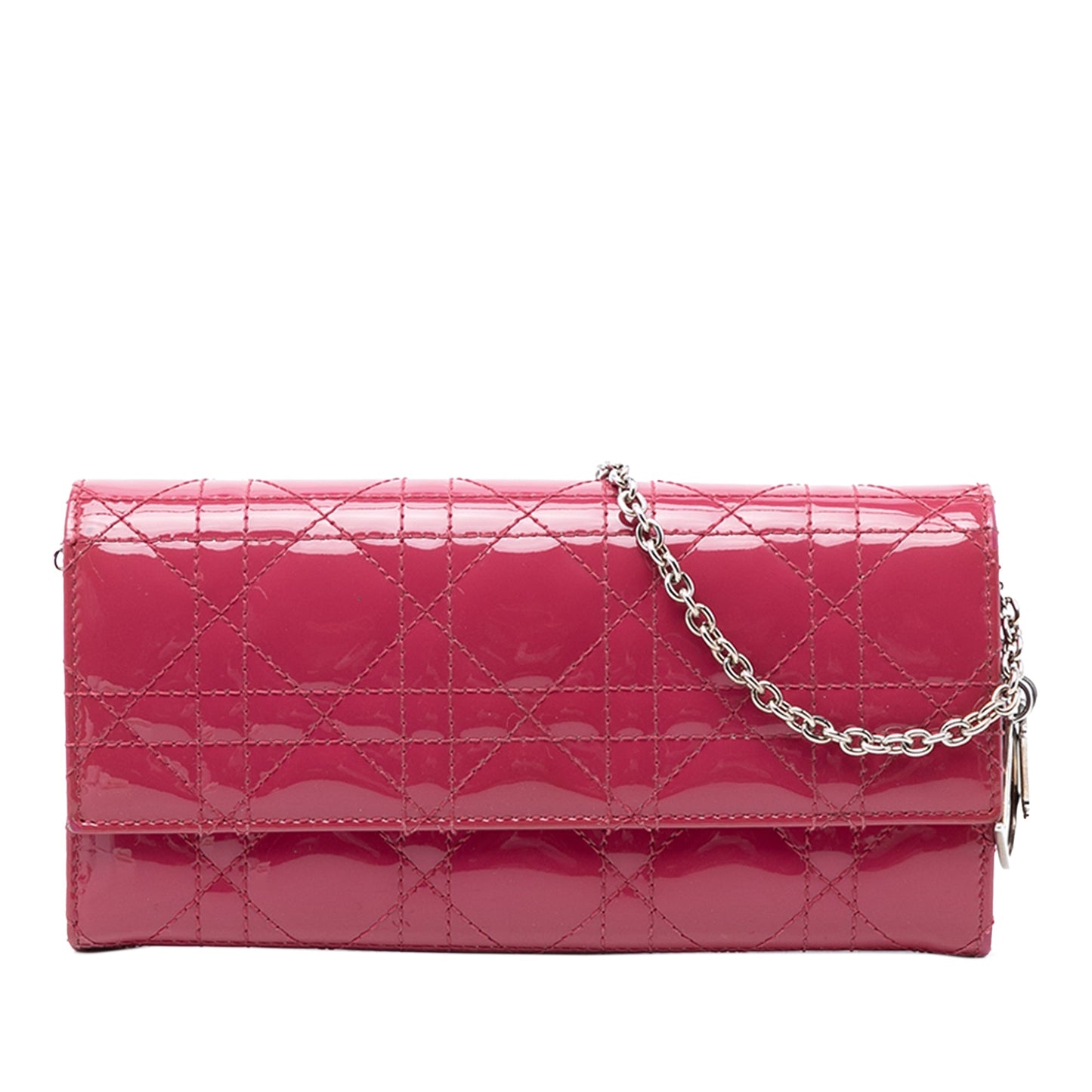 Patent Cannage Lady Dior Wallet On Chain