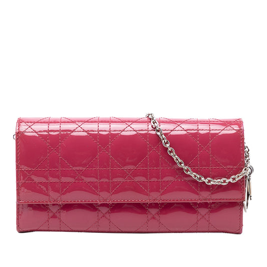 Patent Cannage Lady Dior Wallet On Chain