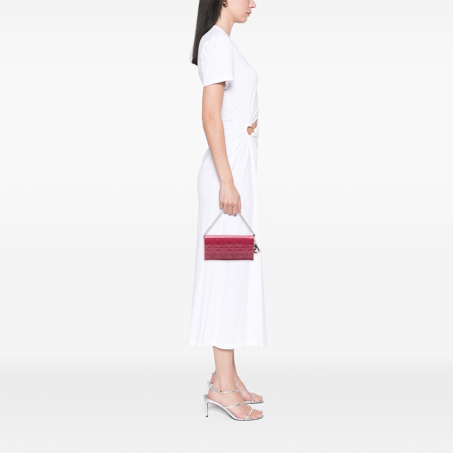 Patent Cannage Lady Dior Wallet On Chain
