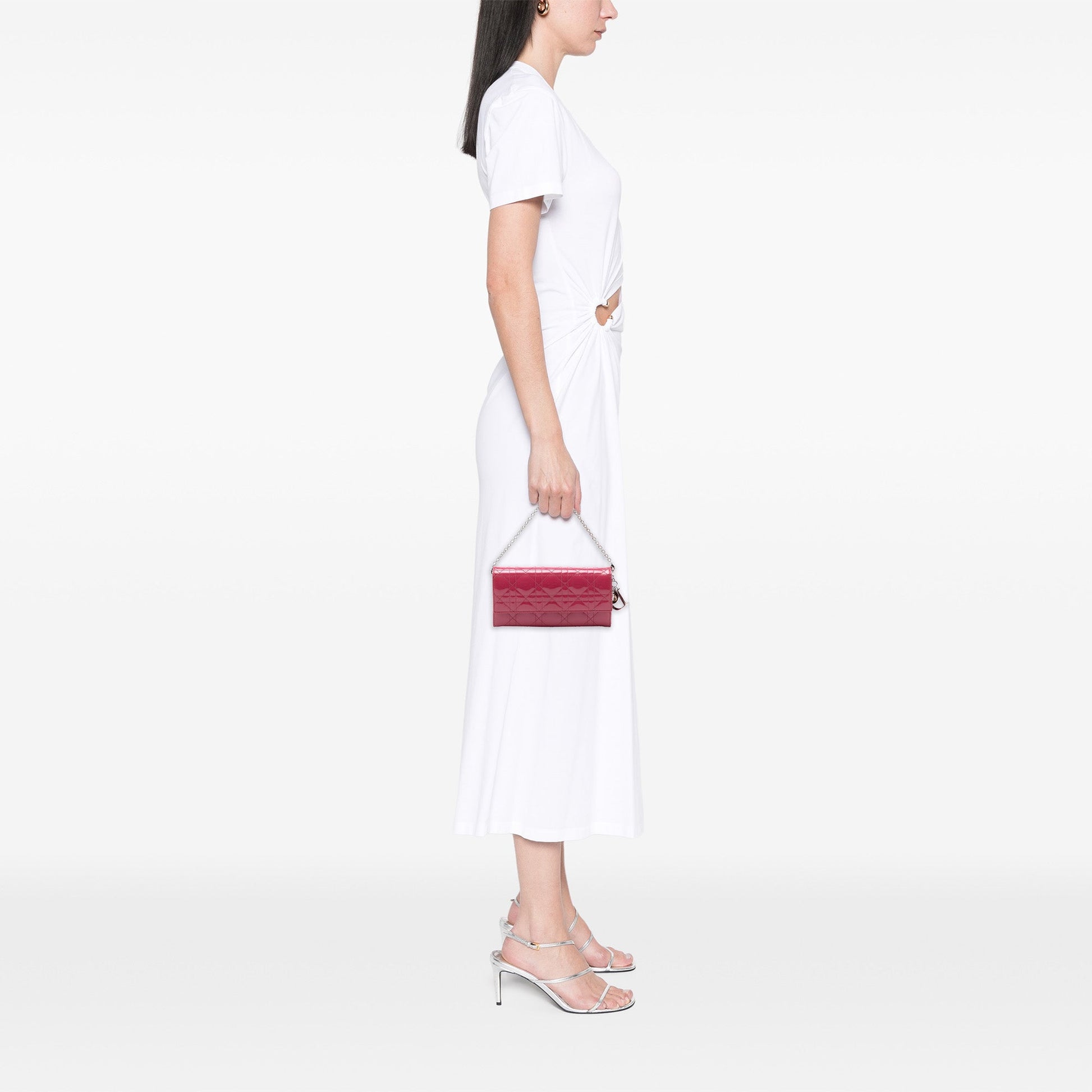 Patent Cannage Lady Dior Wallet On Chain