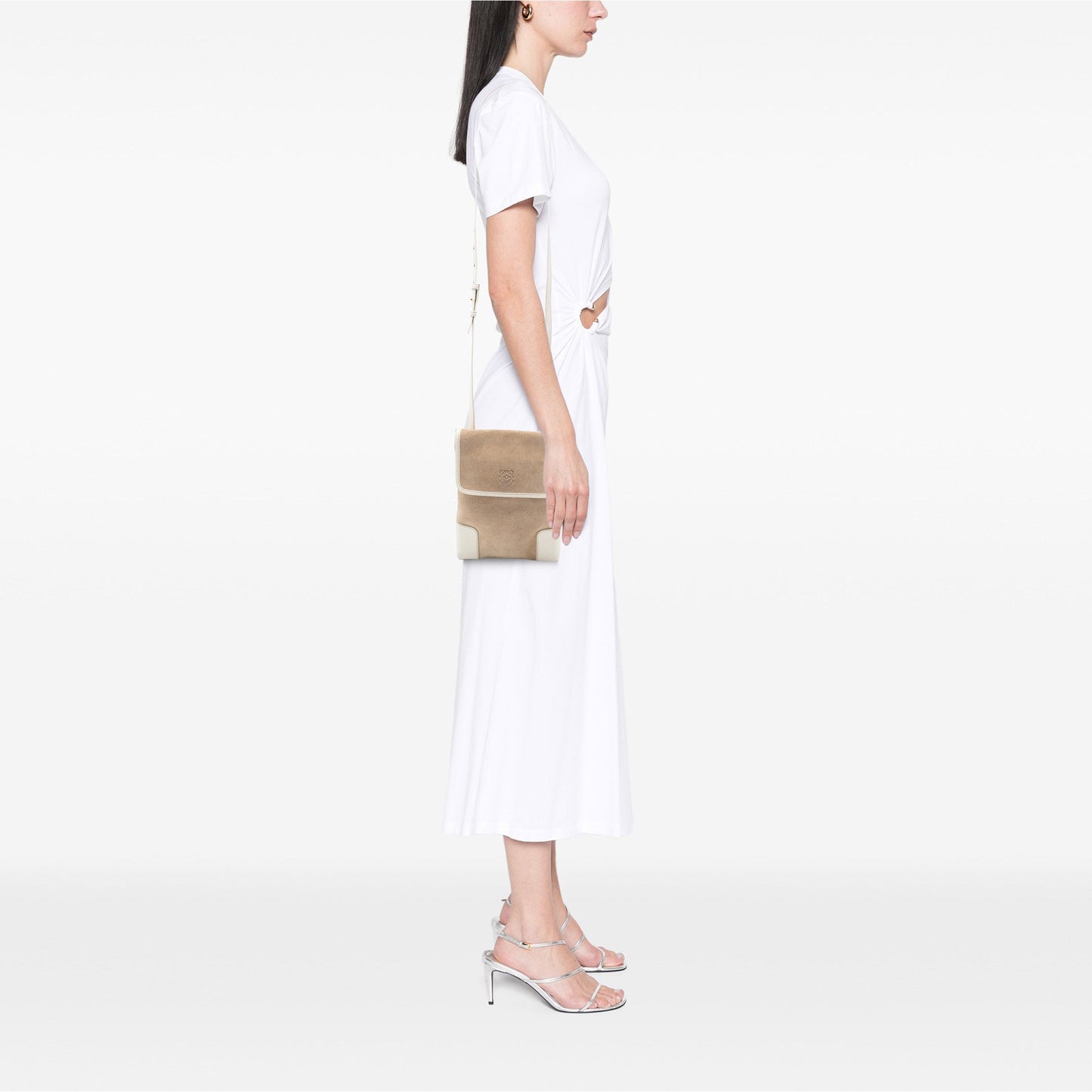 LOEWE Suede Anagram Crossbody