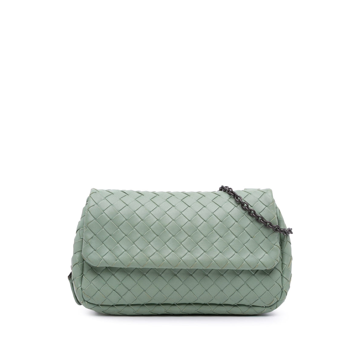 Bottega Veneta Mini Nappa Intrecciato Expandable Chain Flap Crossbody