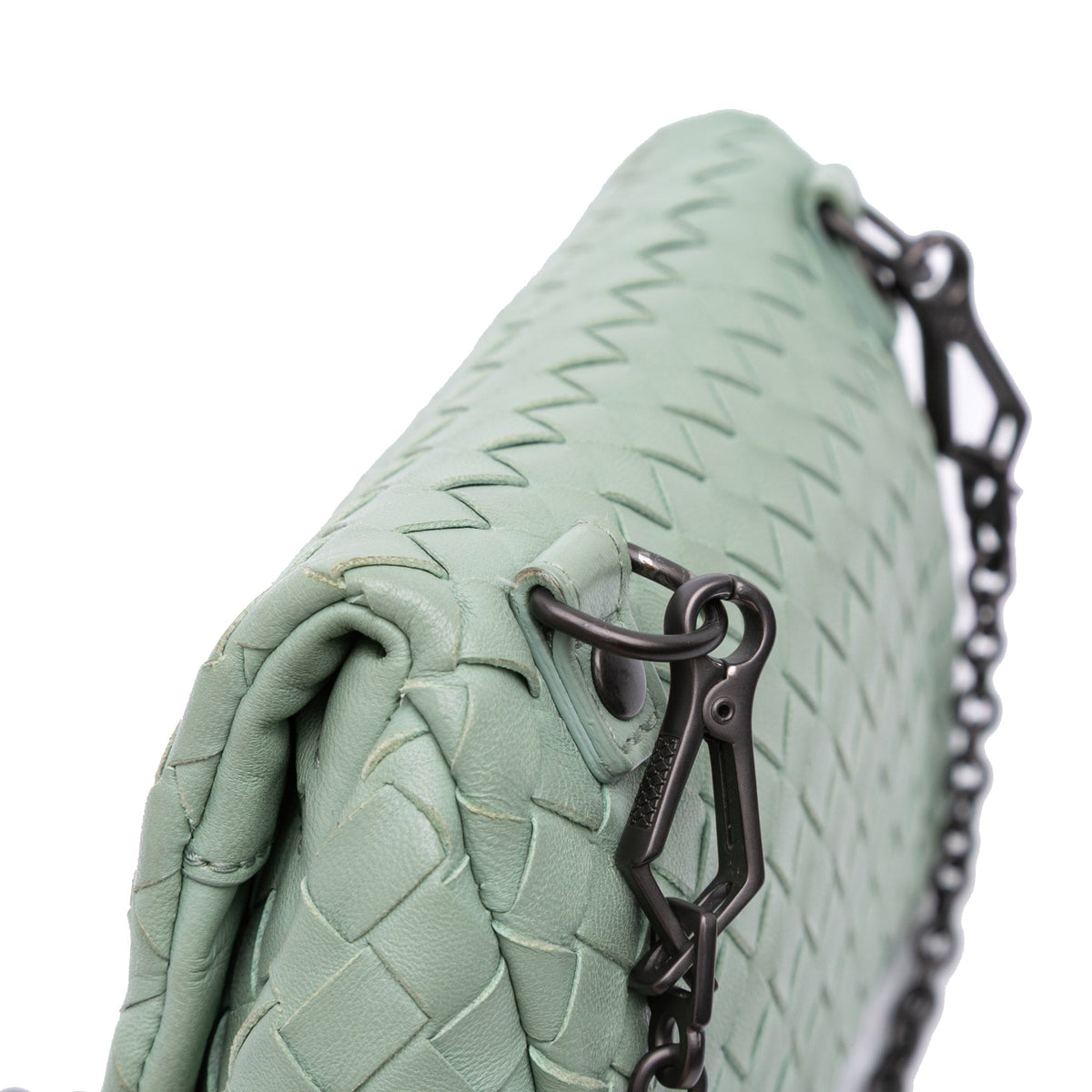 Bottega Veneta Mini Nappa Intrecciato Expandable Chain Flap Crossbody