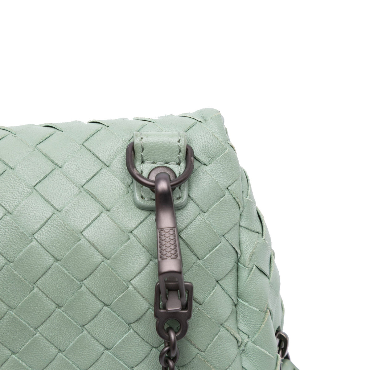 Bottega Veneta Mini Nappa Intrecciato Expandable Chain Flap Crossbody