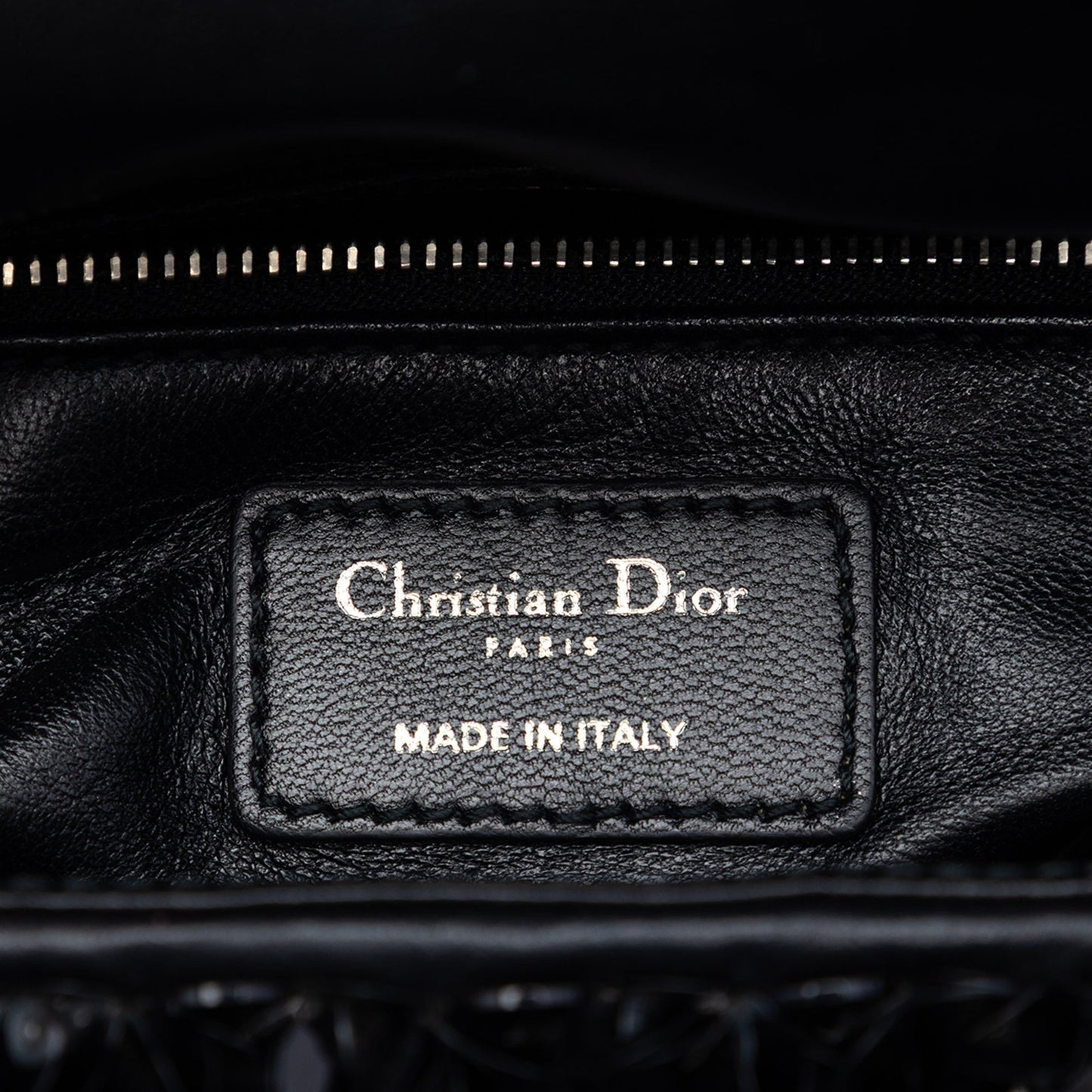 Dior Mini Canvas Bead and Sequin Embellished Lady Dior