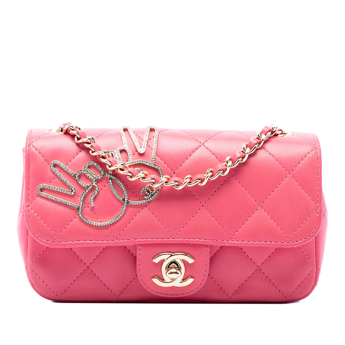 Chanel Extra Mini Lambskin V for Victory Flap