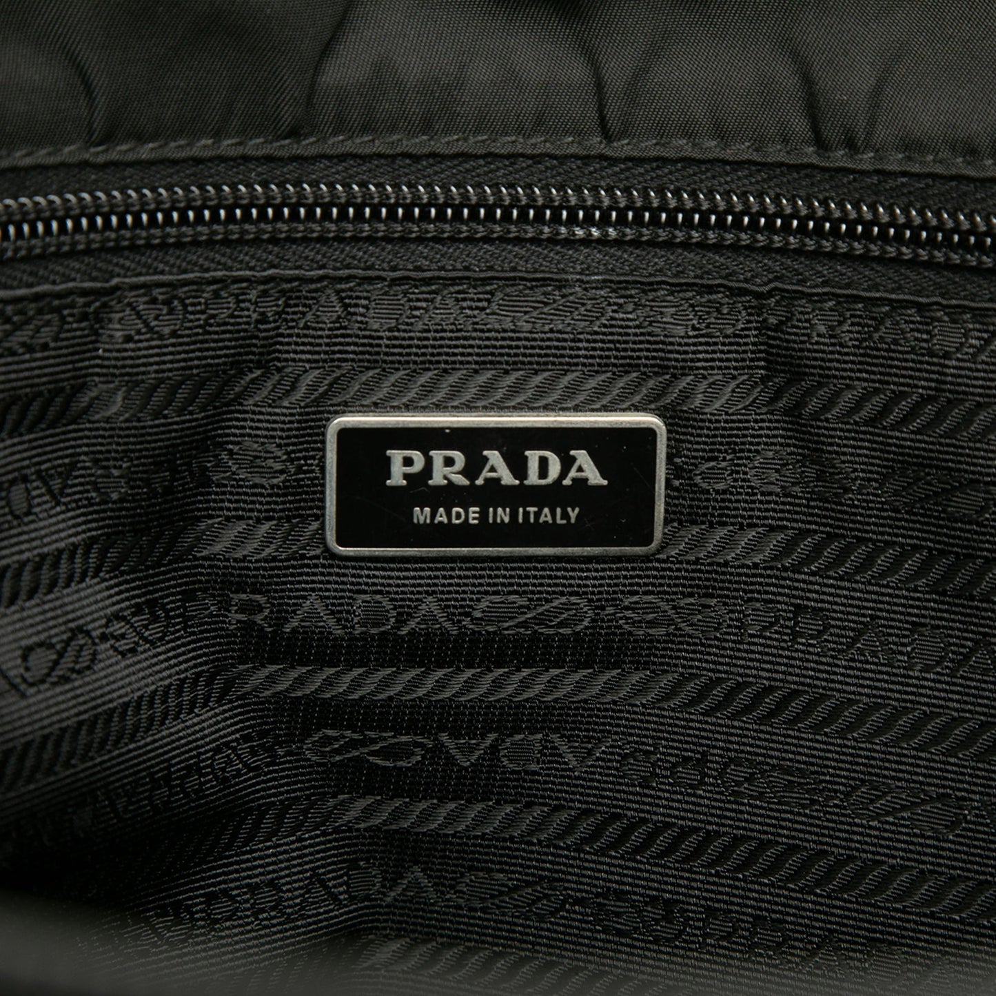 Prada Tessuto Double Buckle Messenger Bag