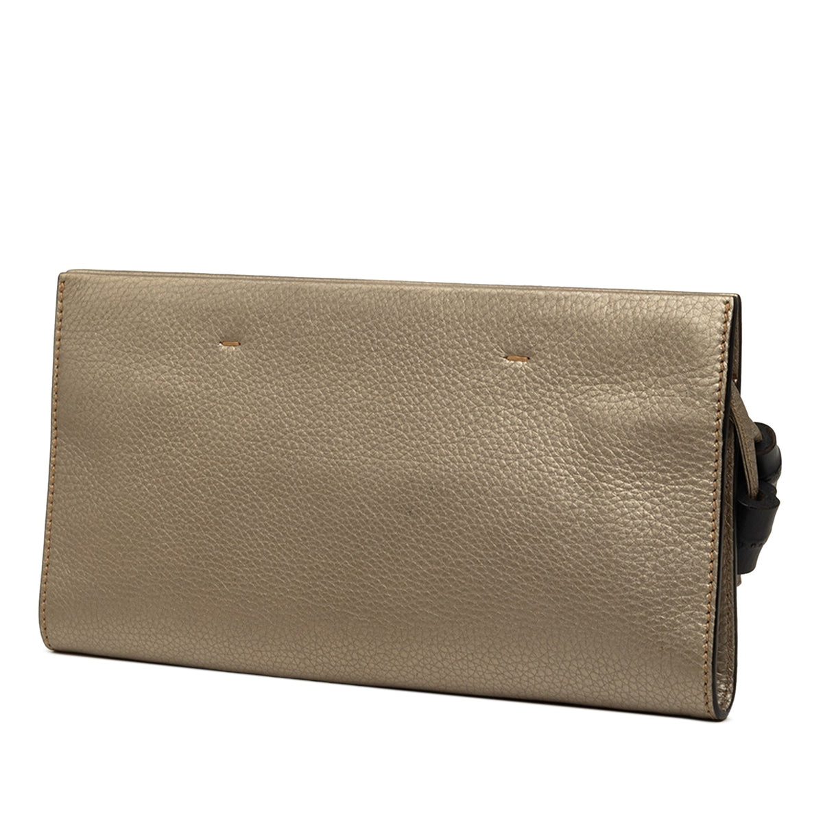 Gucci Metallic Calfskin Bamboo Tassel Clutch