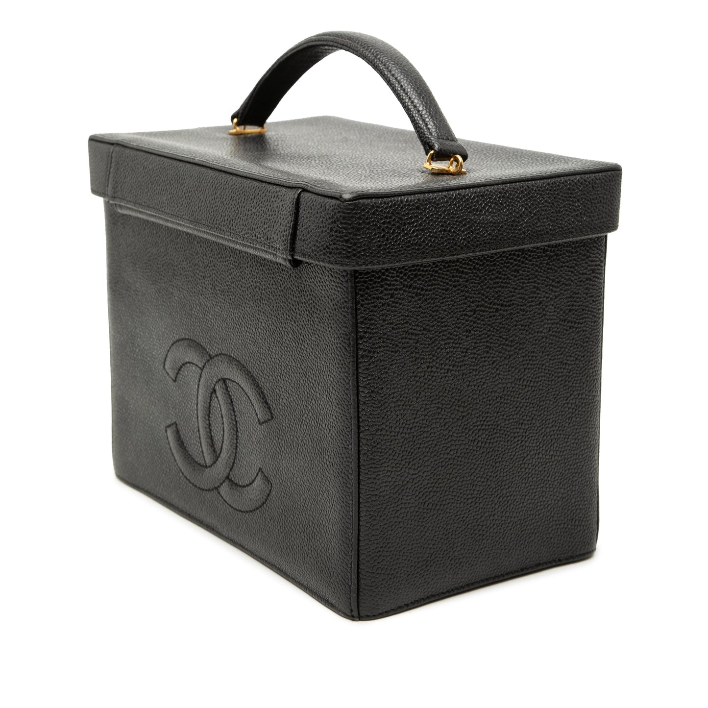 Chanel CC Caviar Vanity Box Case
