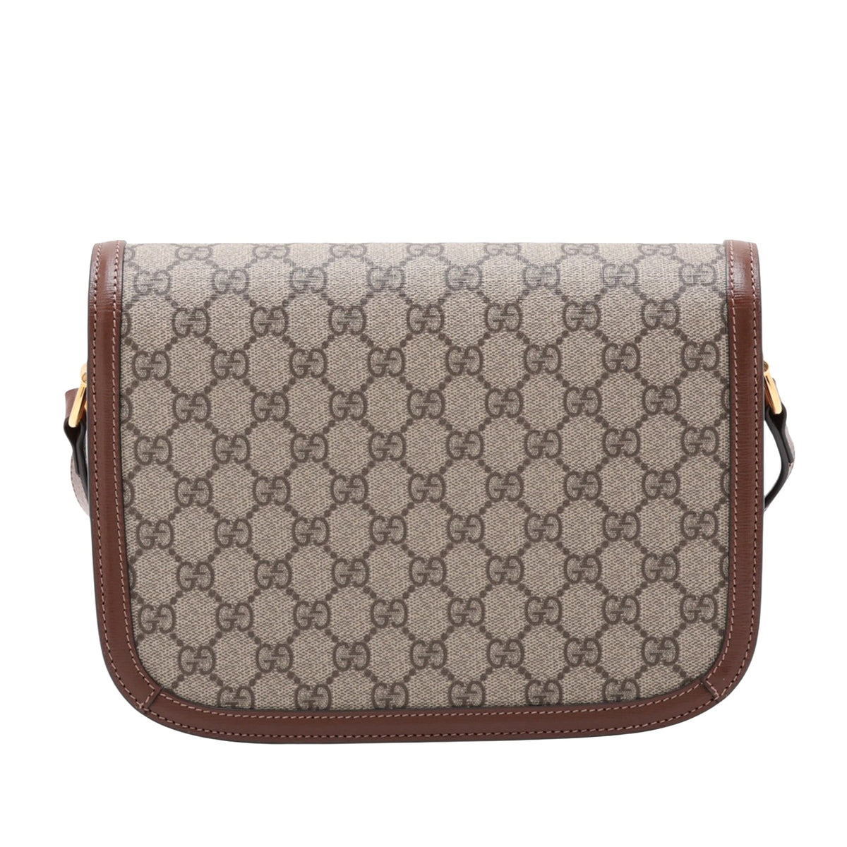 Gucci Medium GG Supreme Horsebit 1955 Shoulder Bag — Beige