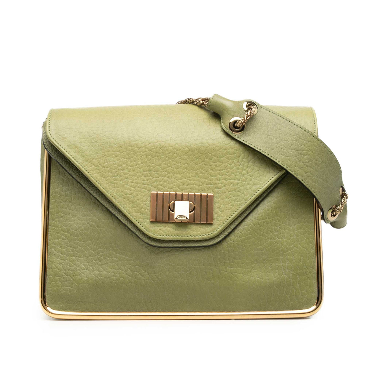 Chloé Medium Pebbled Leather Sally Shoulder Bag
