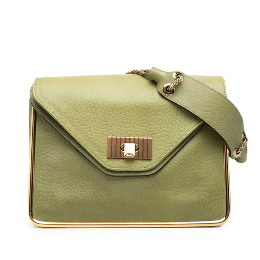 Chloé Medium Pebbled Leather Sally Shoulder Bag