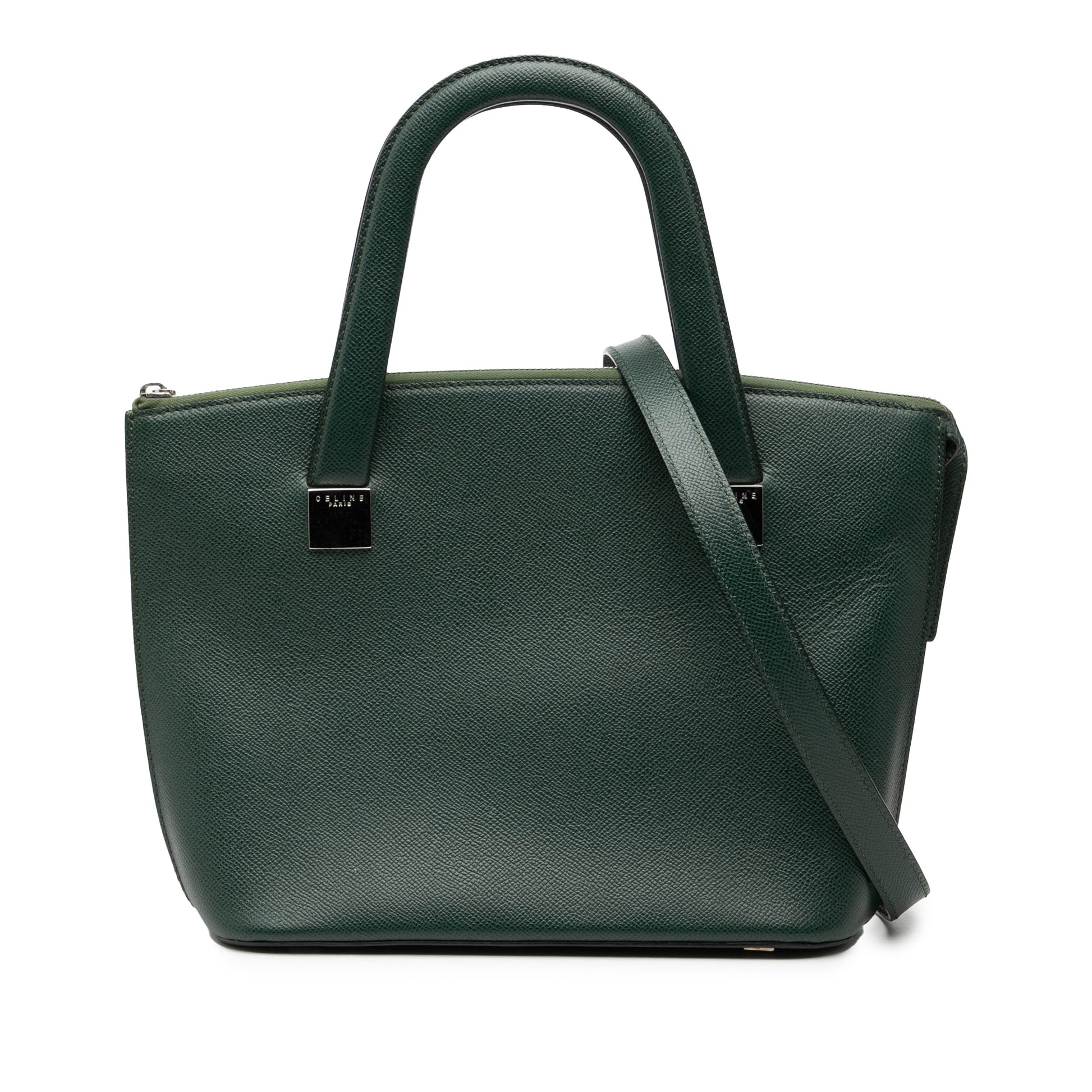 Celine Grained Calfskin Satchel