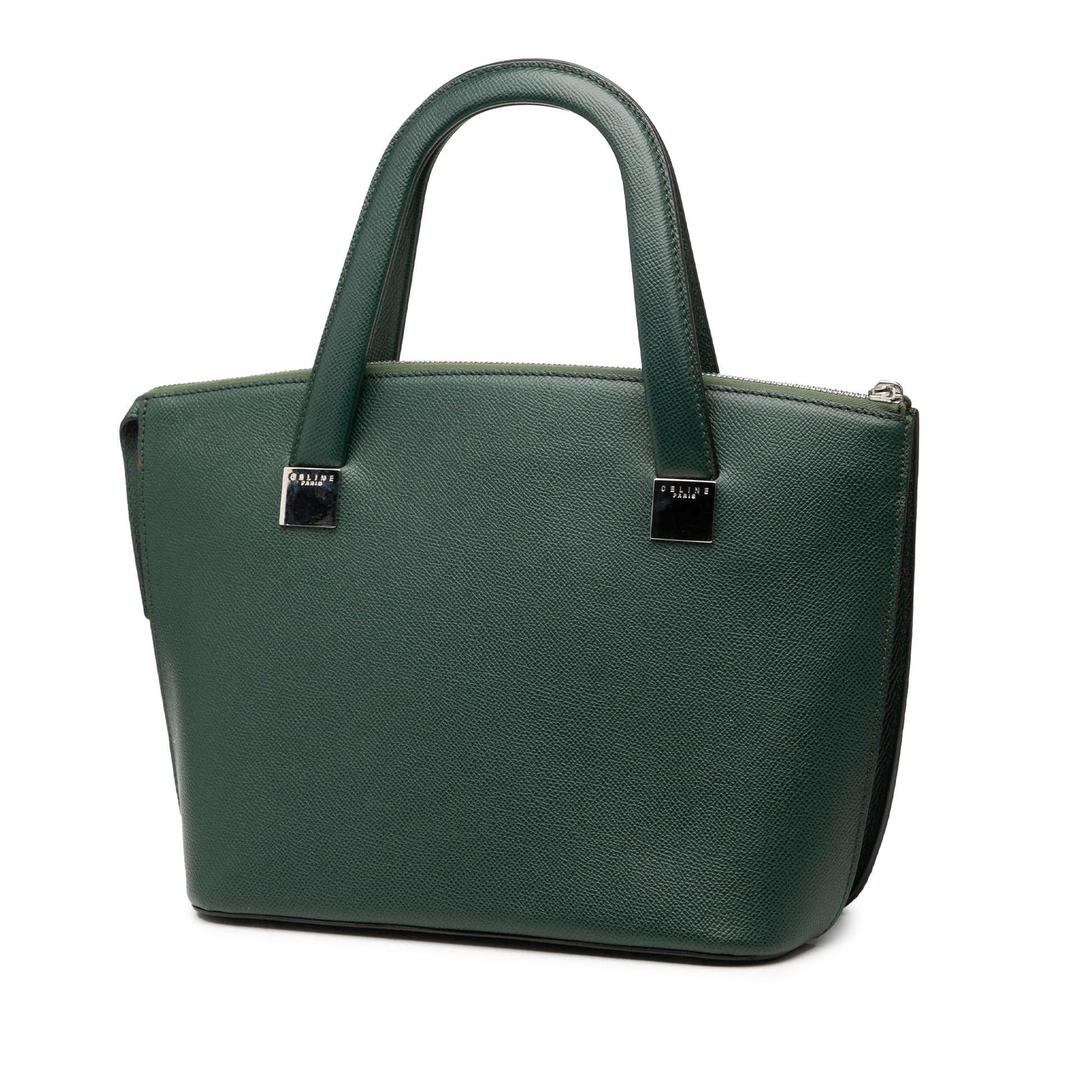 Celine Grained Calfskin Satchel