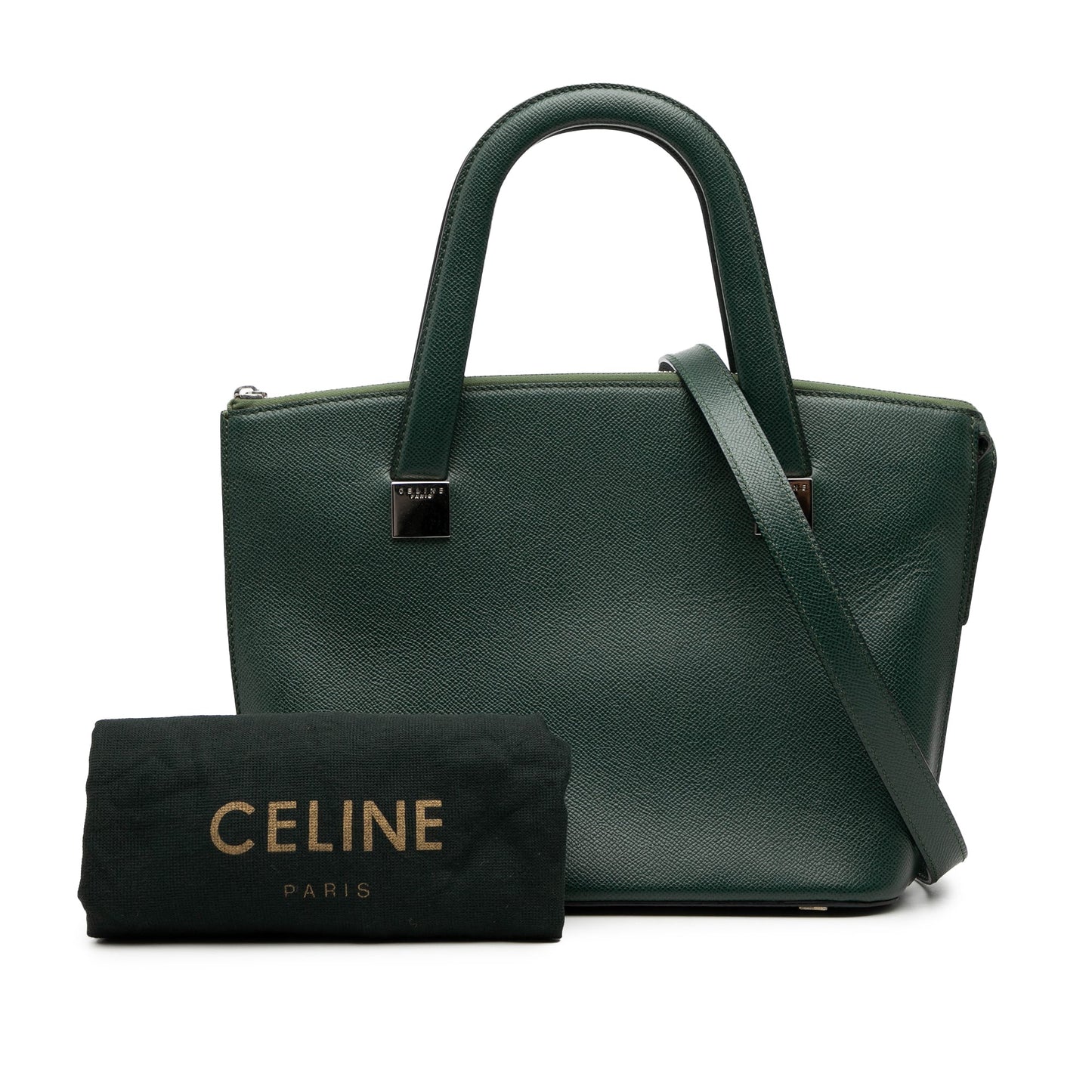 Celine Grained Calfskin Satchel
