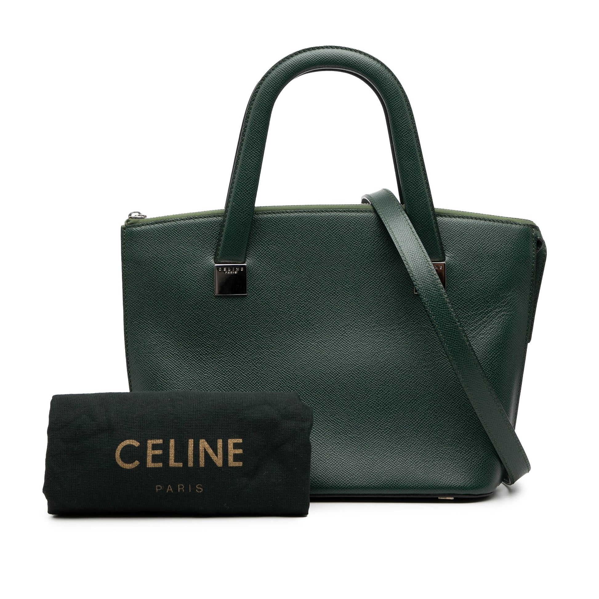 Celine Grained Calfskin Satchel
